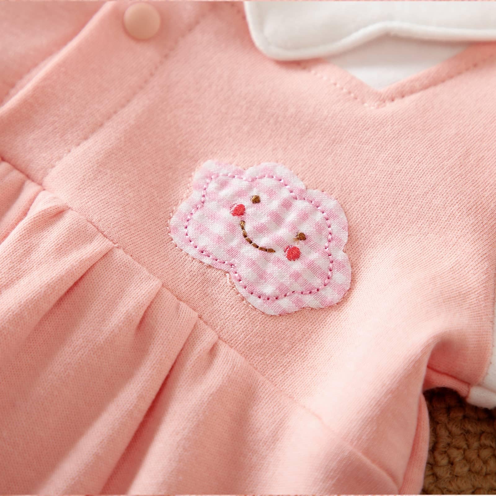 Adorable Bunny Romper Outfit for Newborn Baby Boys & Girls 0-18 Months - Long Sleeve Zipper Onesie with Rabbit Ears Hoodie - Perfect for Easter, Photoshoots & Playtime