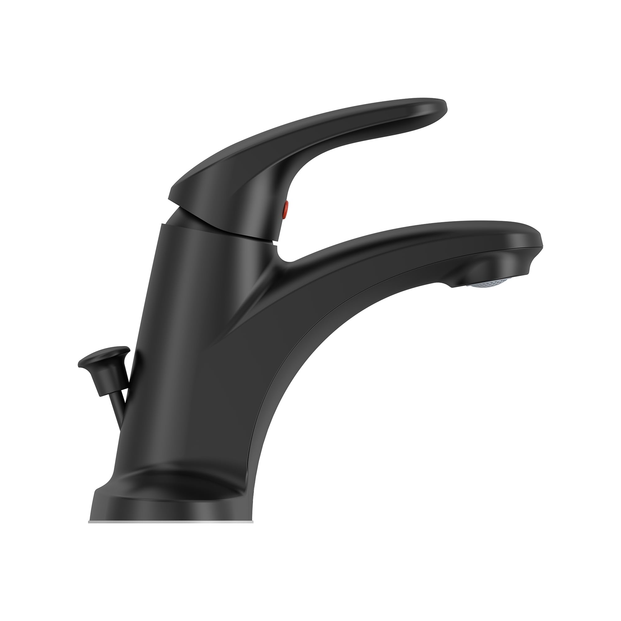 American Standard 7075005.243 Colony PRO Single-Handle Bathroom Faucet - 1.2 GPM Low-Flow Matte Black Finish, No Drain Included | Perfect for Modern Bathroom Vanities & Powder Rooms