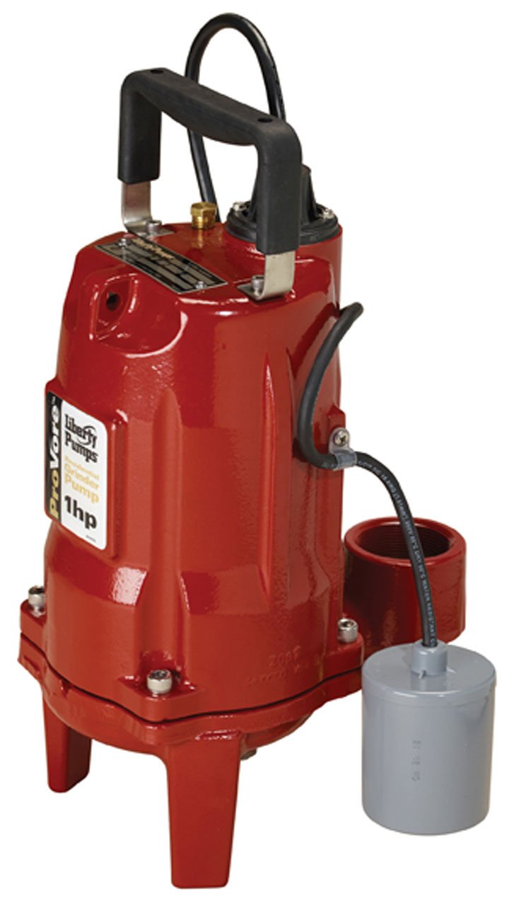 Liberty Pumps PRG102A ProVore PRG Series 1 HP 230V Automatic Residential Grinder Pump for Basement, Laundry & Sewage Systems - Heavy Duty Wastewater Solution