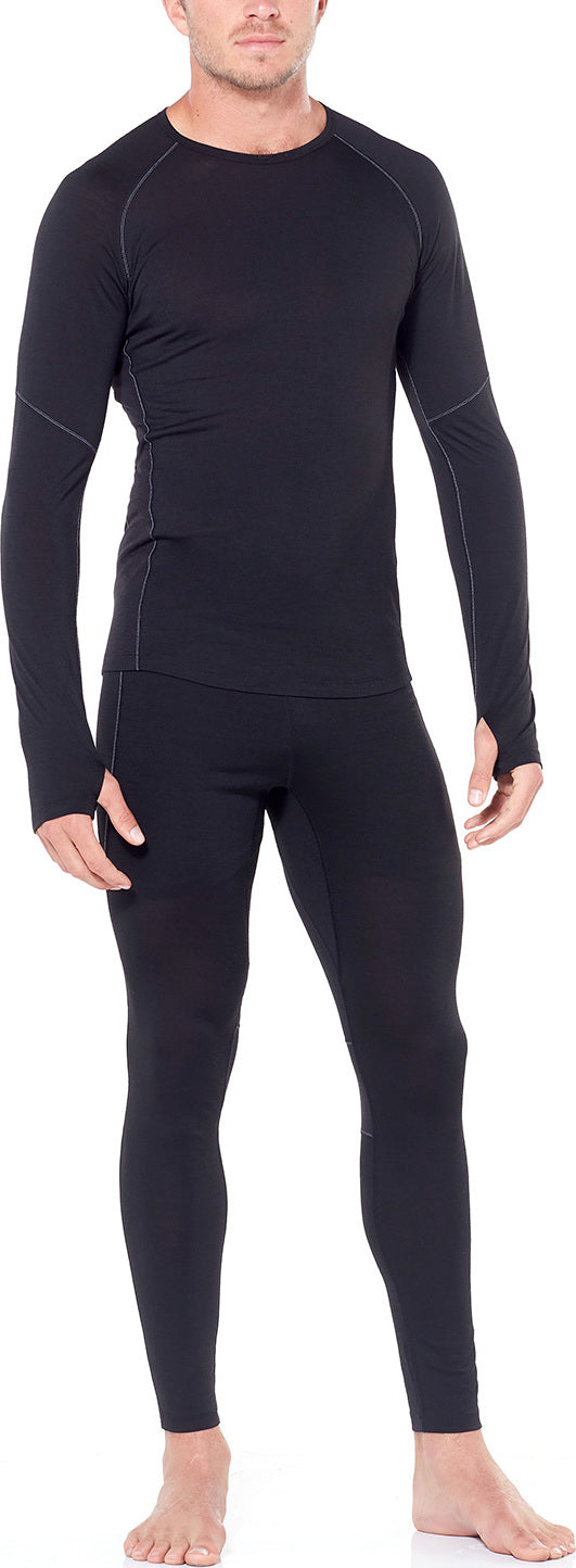 150 Zone Long Sleeve Crew Neck Thermal Shirt for Men - Moisture Wicking Base Layer for Cold Weather, Hiking & Outdoor Activities