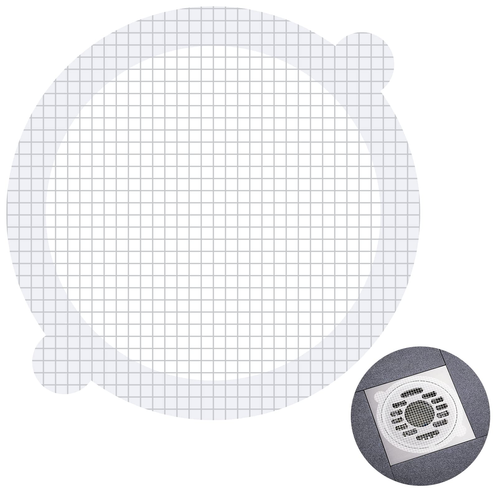 30 Pack Disposable Shower Drain Hair Catchers - Mesh Sticker Filters for Bathtub, Sink & Shower Drain - Prevents Clogs in Kitchen & Bathroom - Perfect for Homes with Pets & Long Hair