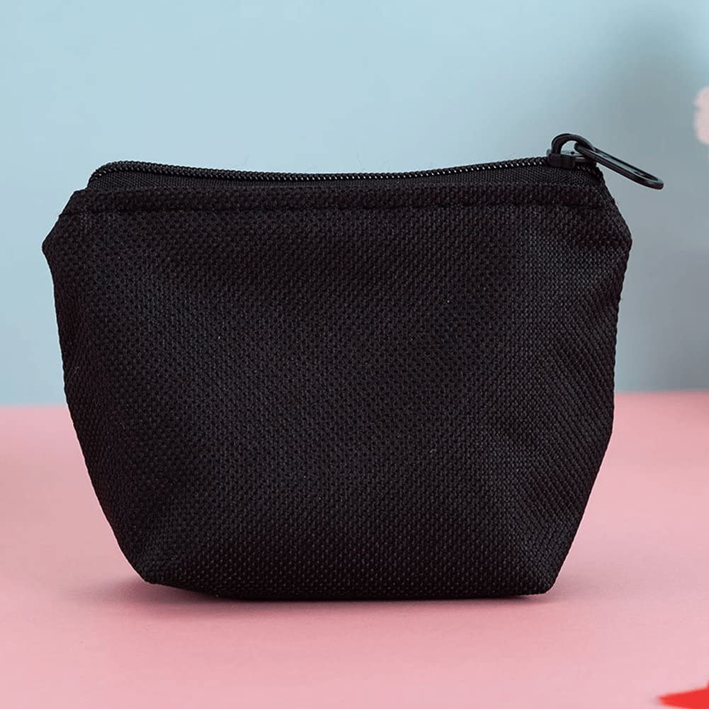 4pcs Mini Canvas Coin Purse - Small Portable Wallet for Credit Cards, ID, Keys, Headphones & Lipstick | Perfect for Travel, Shopping & Everyday Use
