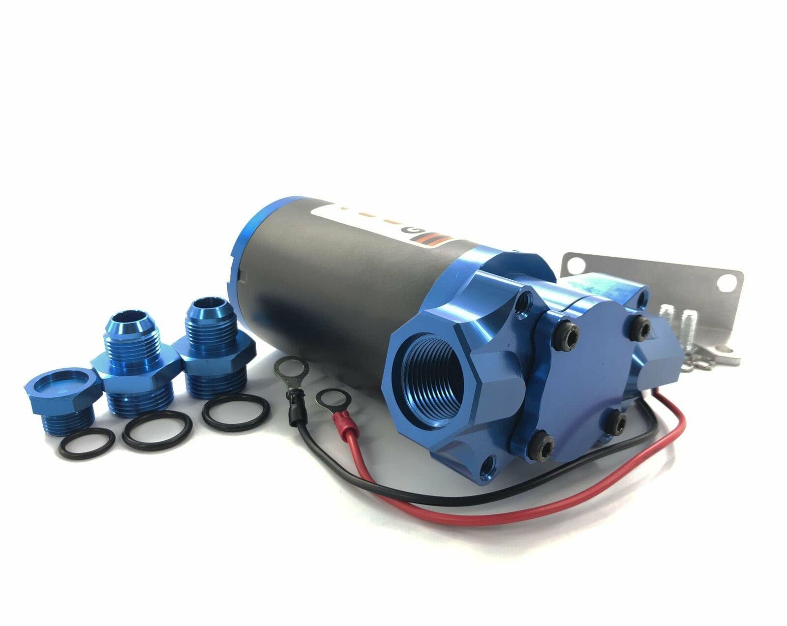 400 GPH High Performance Electric Fuel Pump - Billet Aluminum Gas & Alcohol Pump with Bypass for Street Racing, Drag Racing & High-Performance Vehicles