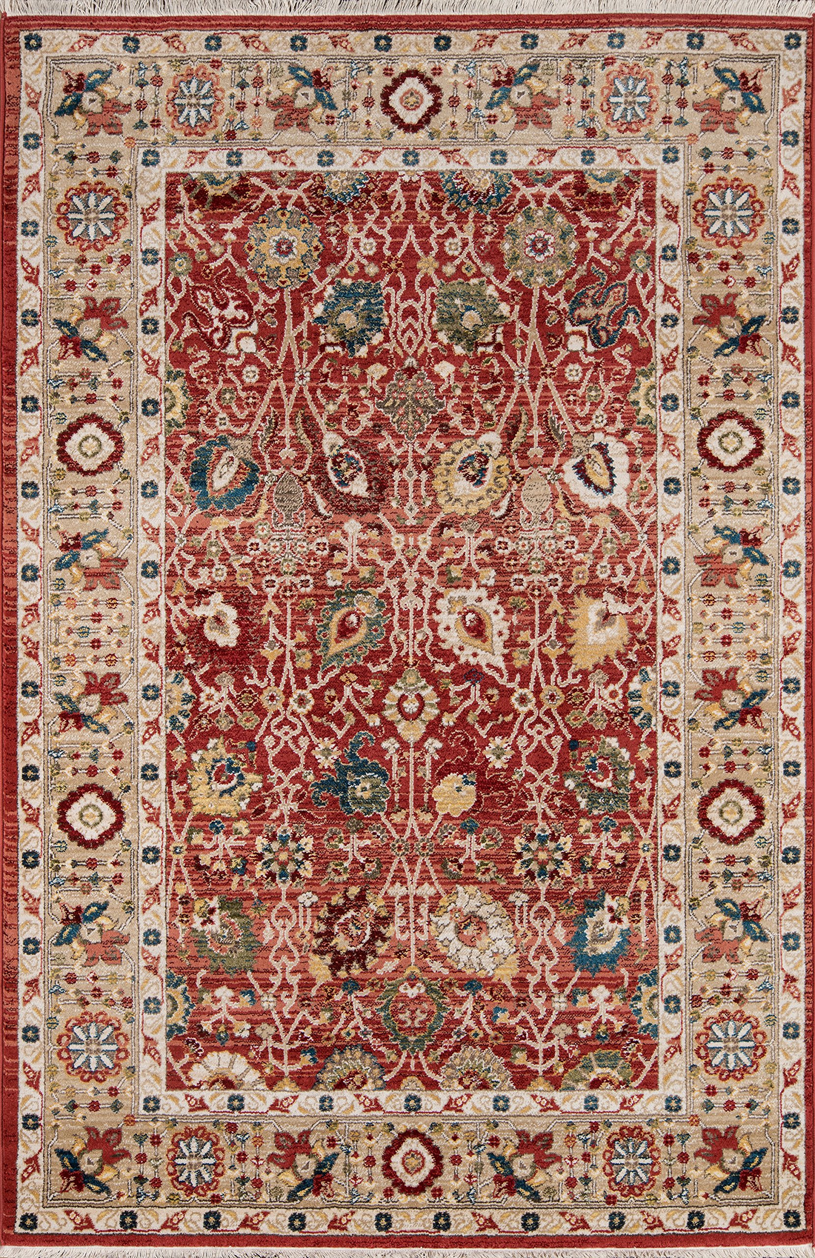 Momeni Lenox Red Area Rug 7'6