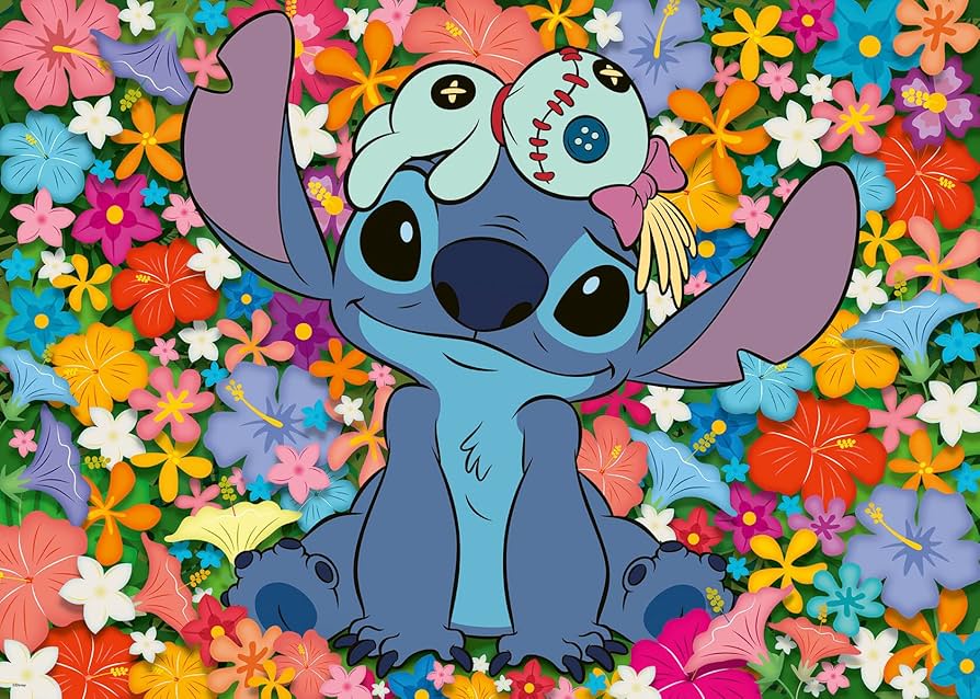 Disney Stitch 1000 Piece Jigsaw Puzzle - Fun Family Activity for Kids & Adults - Perfect for Game Nights, Birthday Gifts & Home Decor