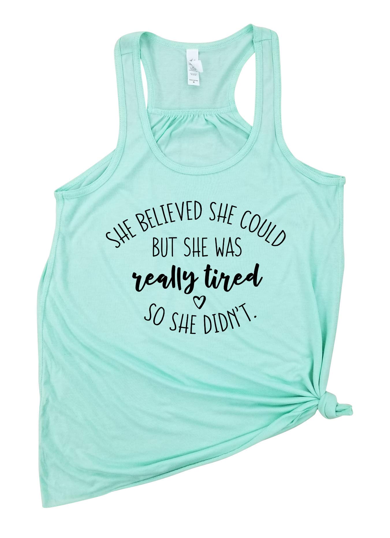 Inspiring 'She Believed She Could' Funny Graphic Tee for Women - Trendy Cute Saying T-Shirt for Brunch, Girls' Night Out & Casual Wear
