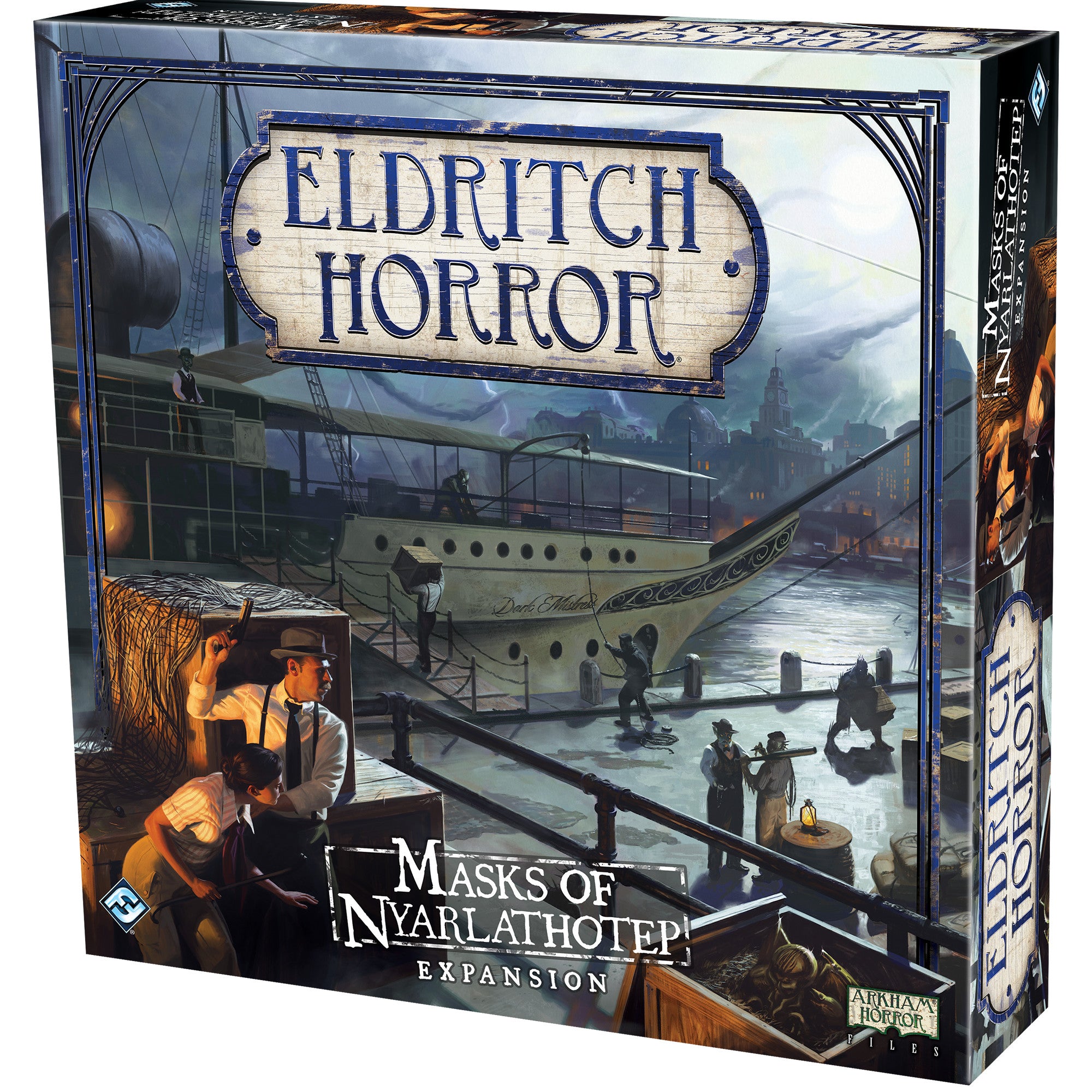 Eldritch Horror: Masks of Nyarlathotep Expansion - Lovecraftian Board Game for Adults & Teens - Perfect for Game Nights & Horror-Themed Parties