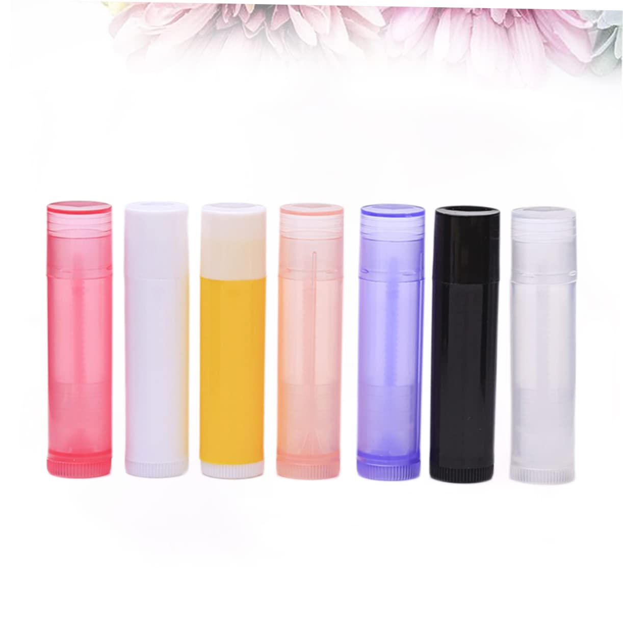 Mikinona 56pcs Empty Lip Balm Tubes - Refillable Lipstick Containers for DIY Lip Gloss, Lipstick & Cosmetics - Perfect for Home, Salon & Travel Use