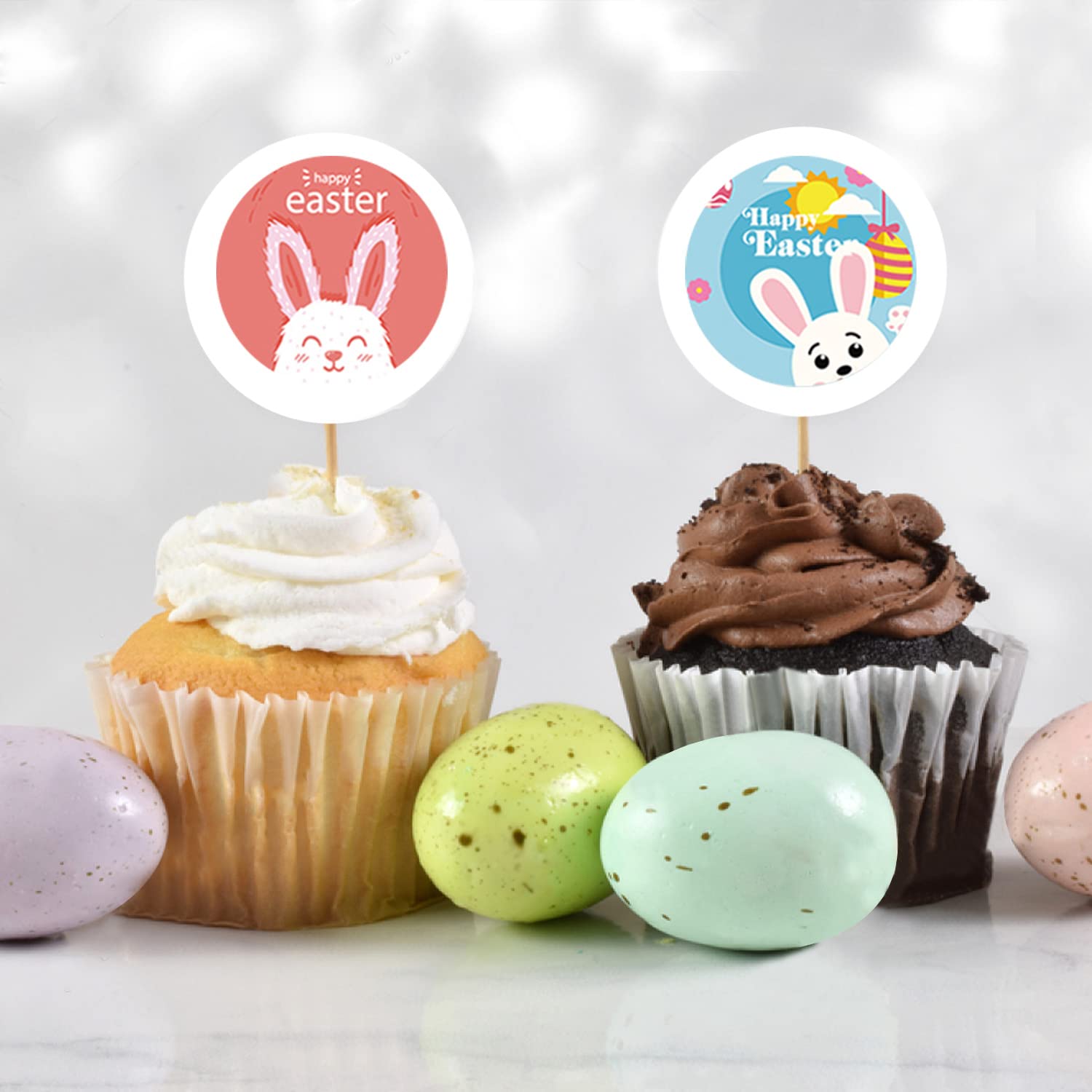 Partywind 1000 PCS Easter Stickers for Kids - Self Adhesive Sticker Roll with Easter Eggs, Bunnies & Spring Designs (16 Styles) - Perfect for Scrapbooking, Greeting Cards, DIY Crafts & Easter Party Decorations