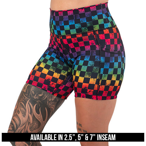 Prismatic Shorts for Men & Women - Trendy & Comfortable Summer Activewear | Perfect for Running, Yoga, Gym & Outdoor Activities