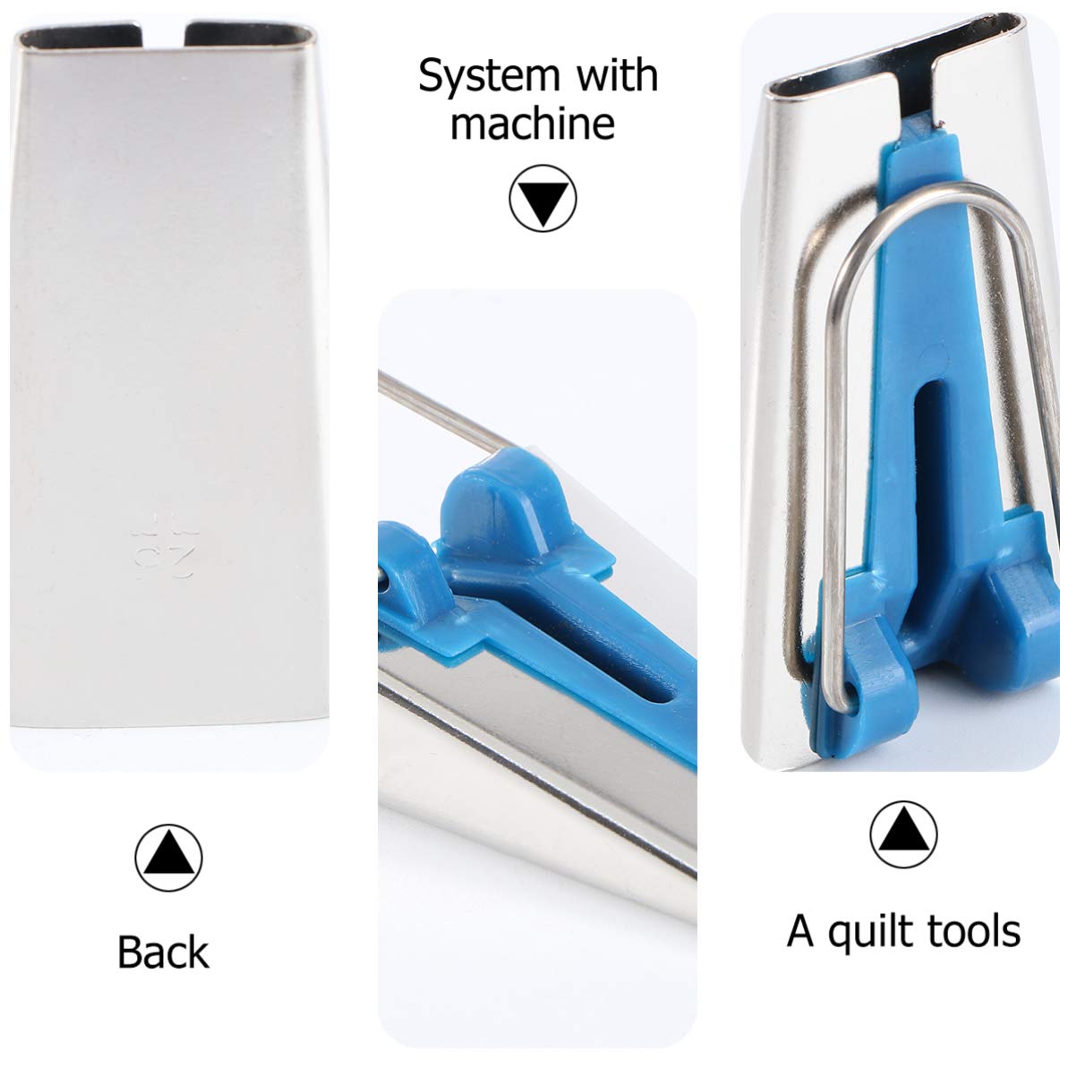 DOITOOL Quilting Bias Binding Maker Tool - DIY Fabric Bias Tape Maker for Sewing, Quilting & Comforter Sets - Blue Sewing Machine Accessories | Perfect for Quilting Projects, Home Decor & Crafting Supplies