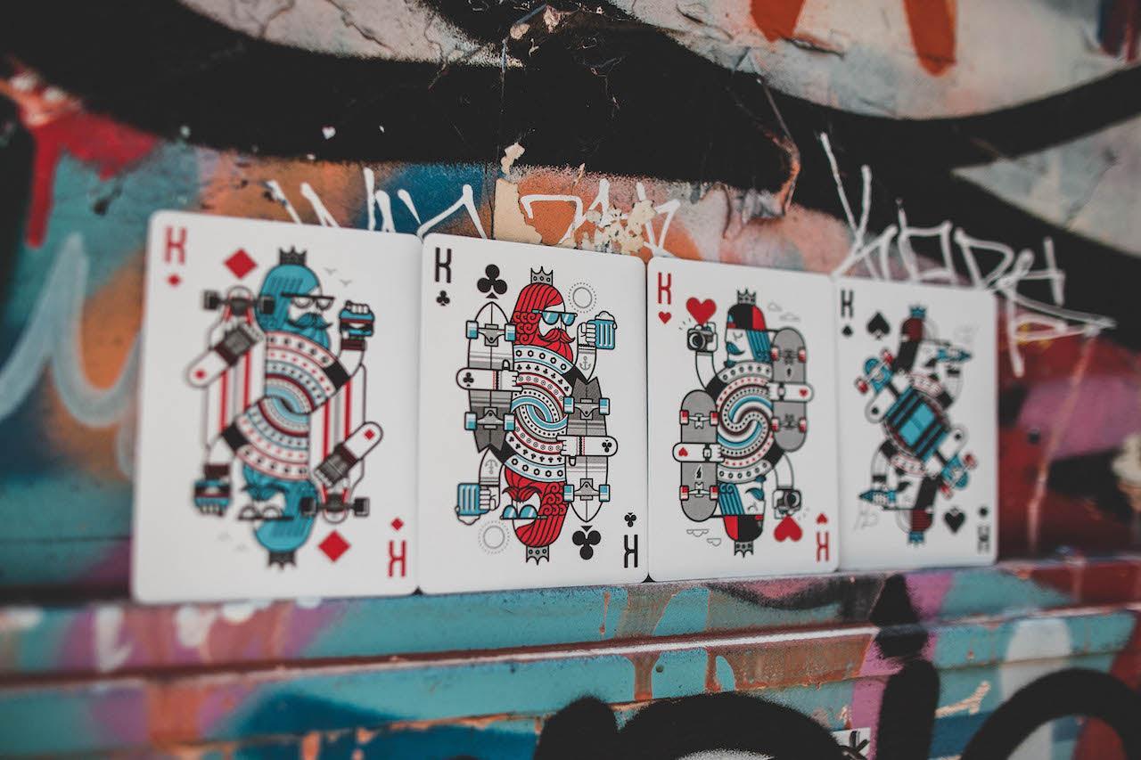 Skateboard V2 Playing Cards - Premium Marked Deck for Magic Tricks, Cardistry & Poker Games - Perfect for Street Performers & Card Enthusiasts