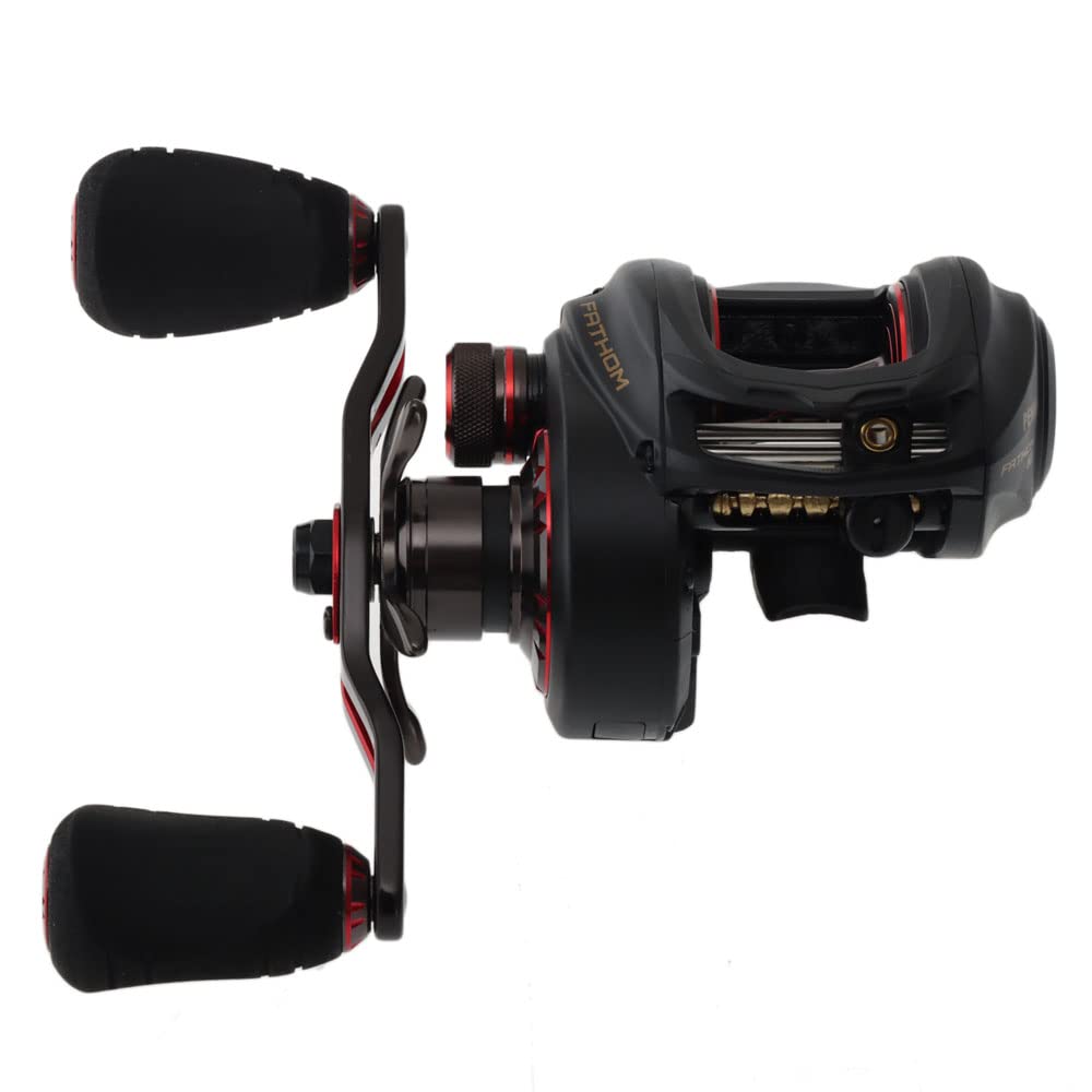 Penn Fathom Low Profile Baitcasting Fishing Reel - Saltwater & Freshwater Fishing Gear for Bass, Walleye & Pike - Perfect for Casting, Trolling & Jigging