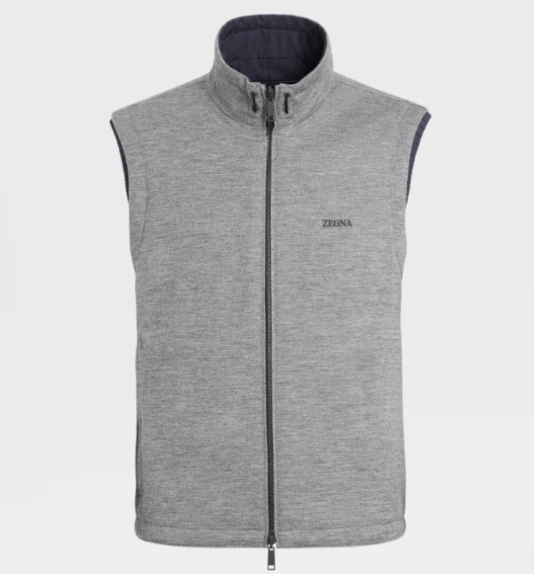 ZEGNA Reversible Zephyr Vest for Men - Lightweight & Stylish Layering Piece for Business Casual & Outdoor Wear