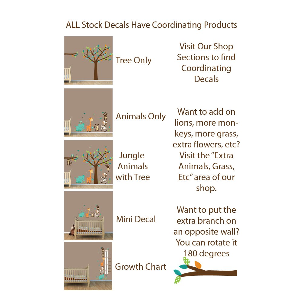 Wild About Purple Safari Wall Decal Set - Jungle Animal Tree Owl & Monkey Wall Stickers for Kids Room, Nursery, or Classroom Decor - Perfect for Jungle Themed Parties & Wildlife Enthusiasts