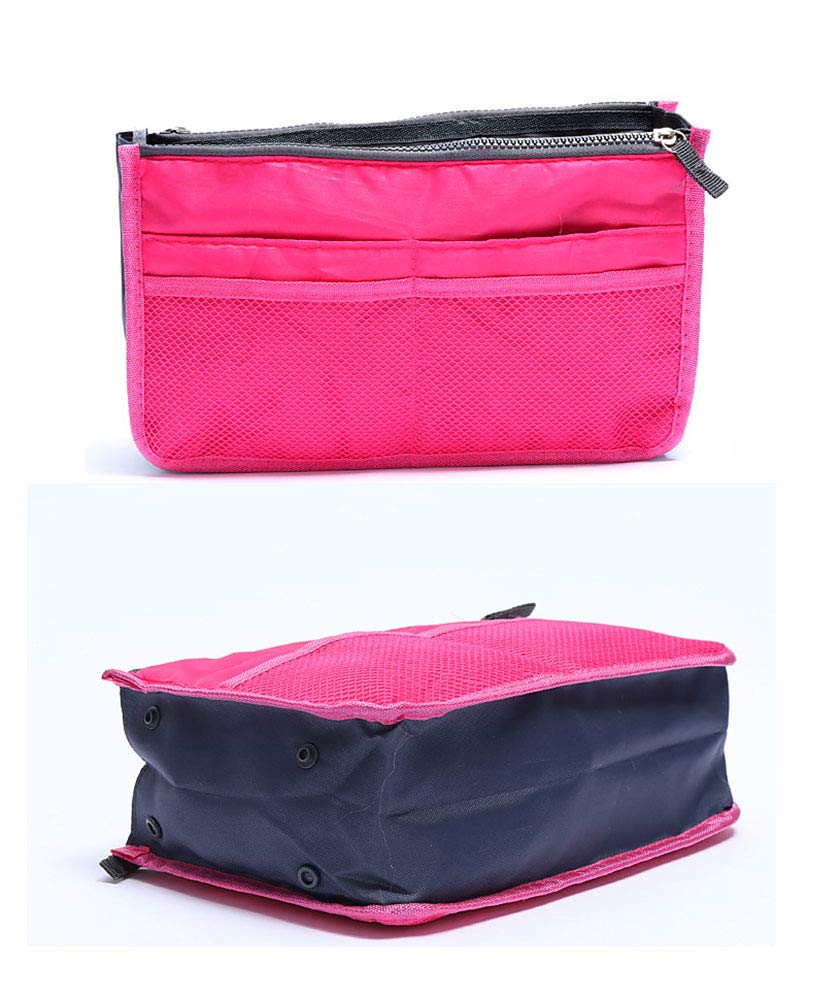 UCARE Travel Toiletry Bag for Women - Waterproof Cosmetic & Makeup Organizer with Sturdy Handle, Travel Size Toiletry Bag (Rose Red) - Perfect for Airplane, Gym, Camping & Weekend Getaways