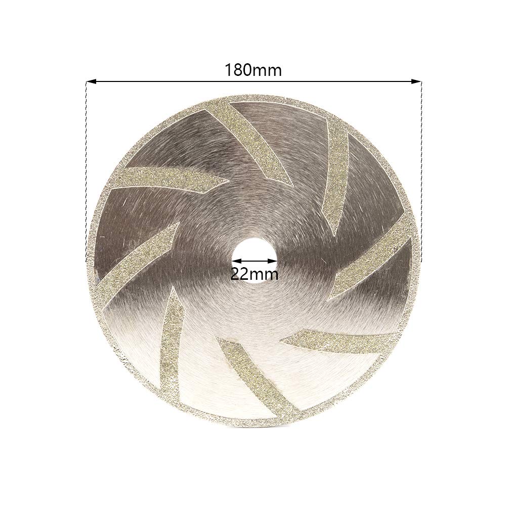 7 Inch Inclined Teeth Diamond Coated Cutting Disc - 4/5