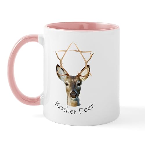 White/Pink Inside - Kosher Deer Mug