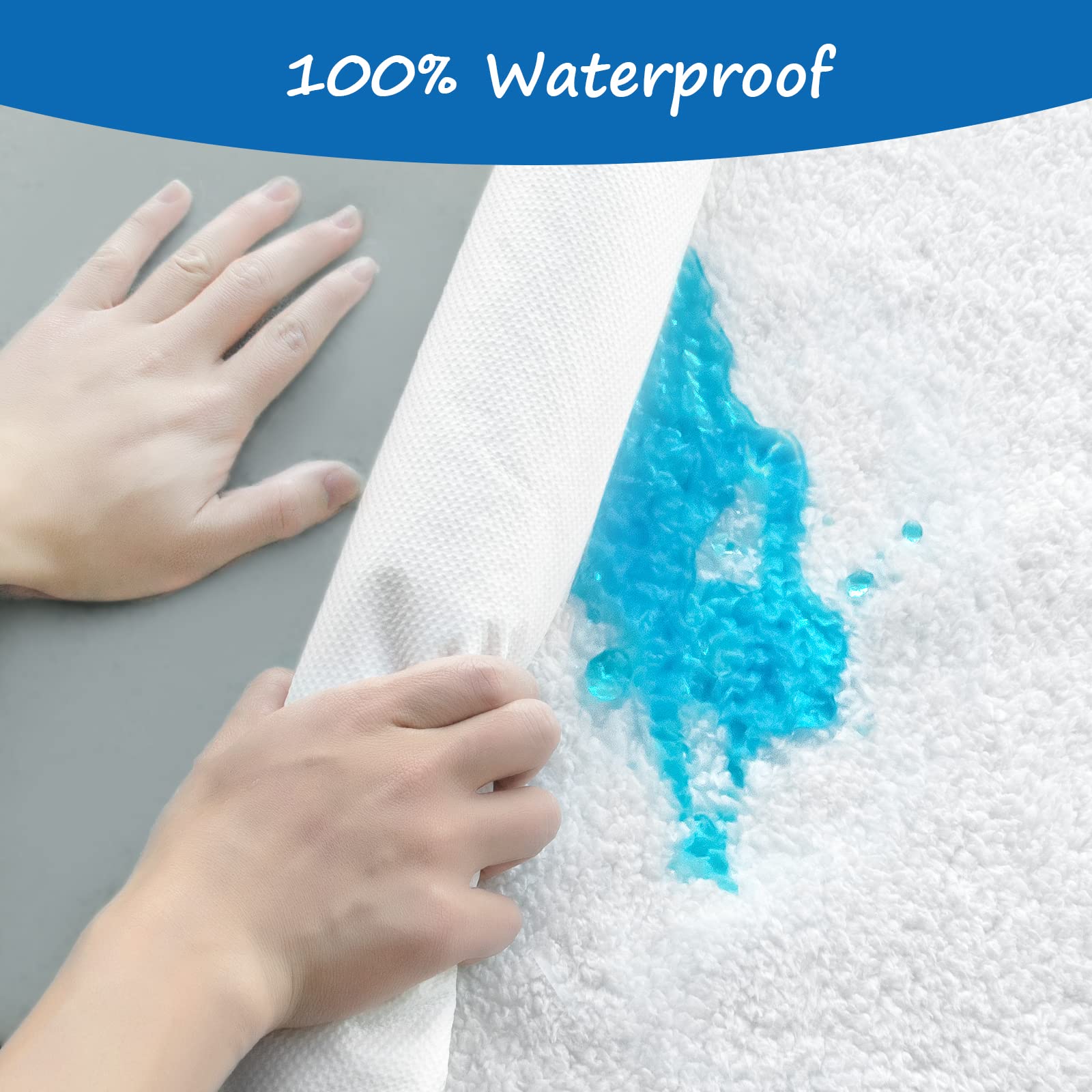 **Washable & Waterproof Dog Bed Cover Replacement - Plush, Soft & Comfortable Pet Mattress Cover for Puppies & Dogs - Easy to Remove & Machine Washable - Perfect for Crates, Kennels & Home Use**