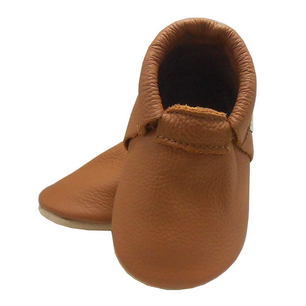 SAYOYO Baby Boys Girls Soft Sole Shoes - First Walker & Prewalker Crib Moccasins for Toddlers - Non-Slip Comfortable Infant Shoes for Indoor & Outdoor Play