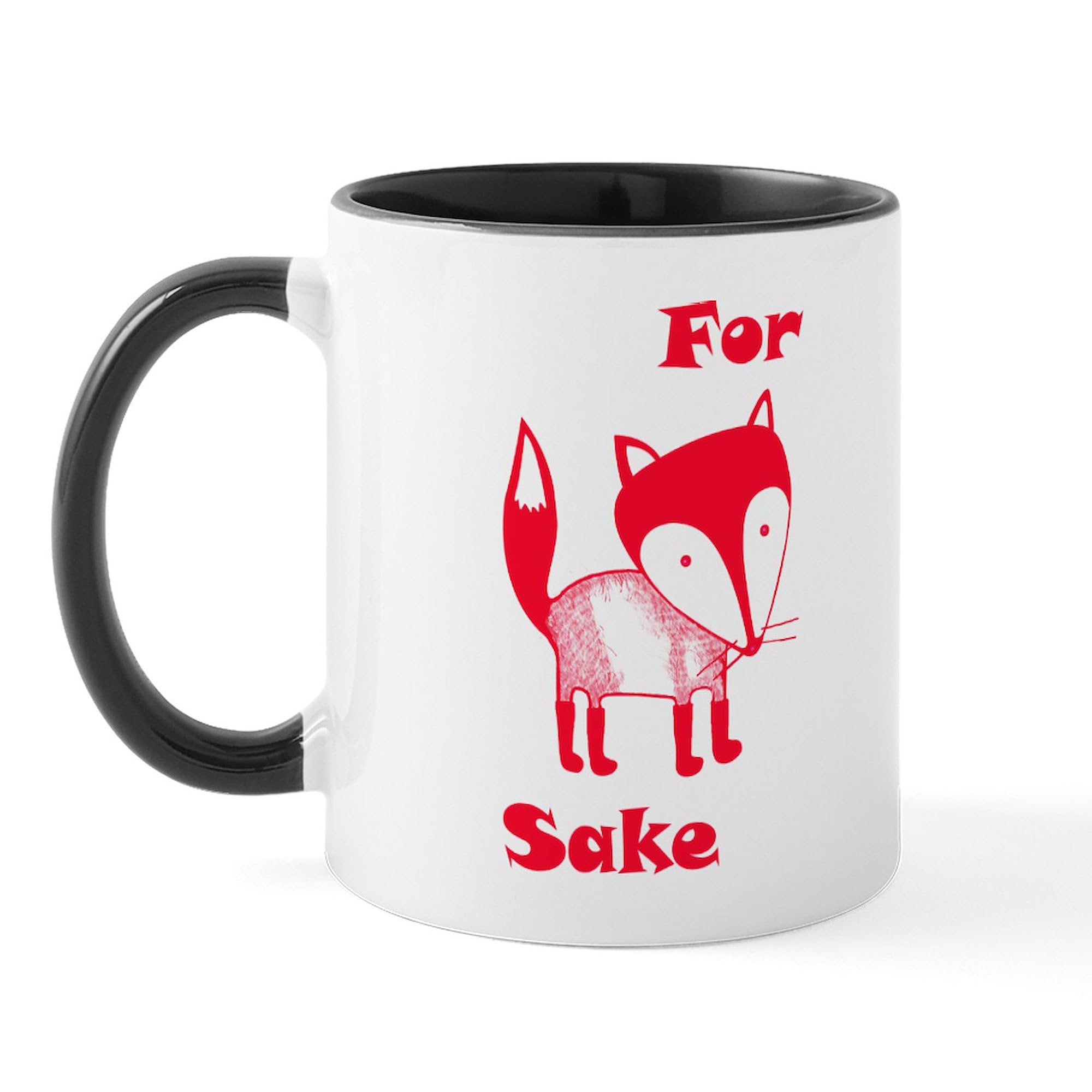 Fox Sake 11 oz Ceramic Coffee Mug (325ml) - Funny Fox Design for Tea & Hot Drinks - Perfect Gift for Animal Lovers, Office Use & Home Decor