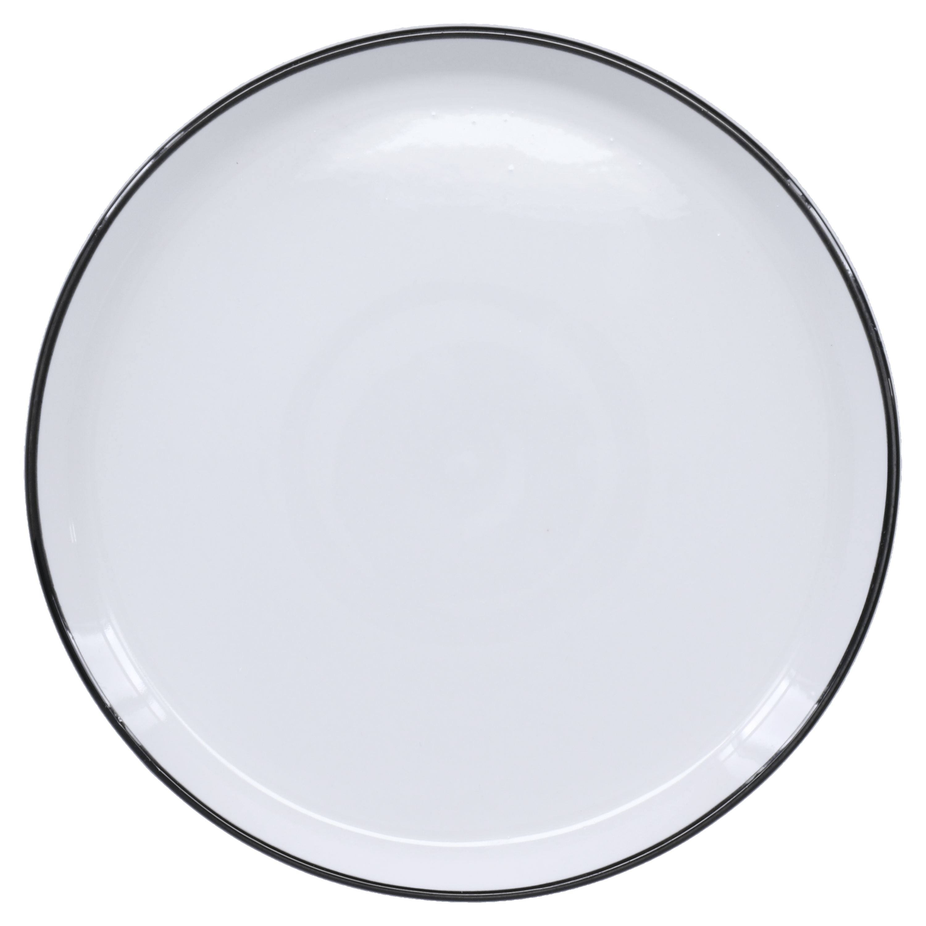 BIA Silhouette Stackable Salad Plates - Set of 4, 7.5 Inch Porcelain Appetizer Dishes for Dinner Parties, Picnics & Home Decor