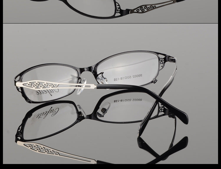 Premium Bclear Women's Metal Alloy Half-Rim Eyeglass Frames (Model S99002) - Lightweight & Durable for Work, Reading & Fashion Accessories