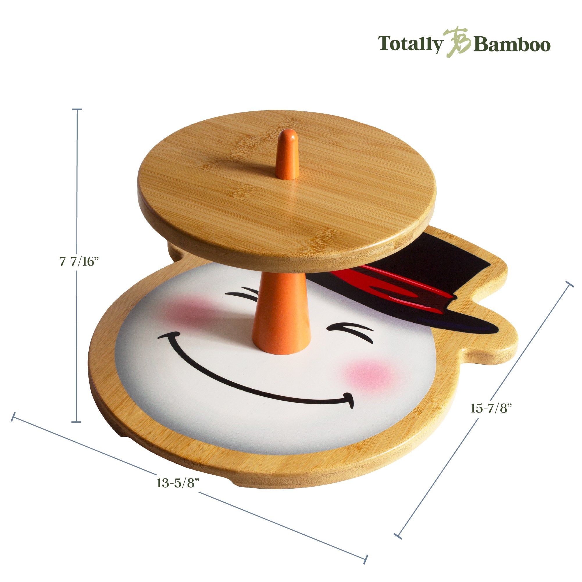 2-Tier Snowman Cupcake Stand for Christmas Desserts - Perfect for Holiday Parties & Baking Displays