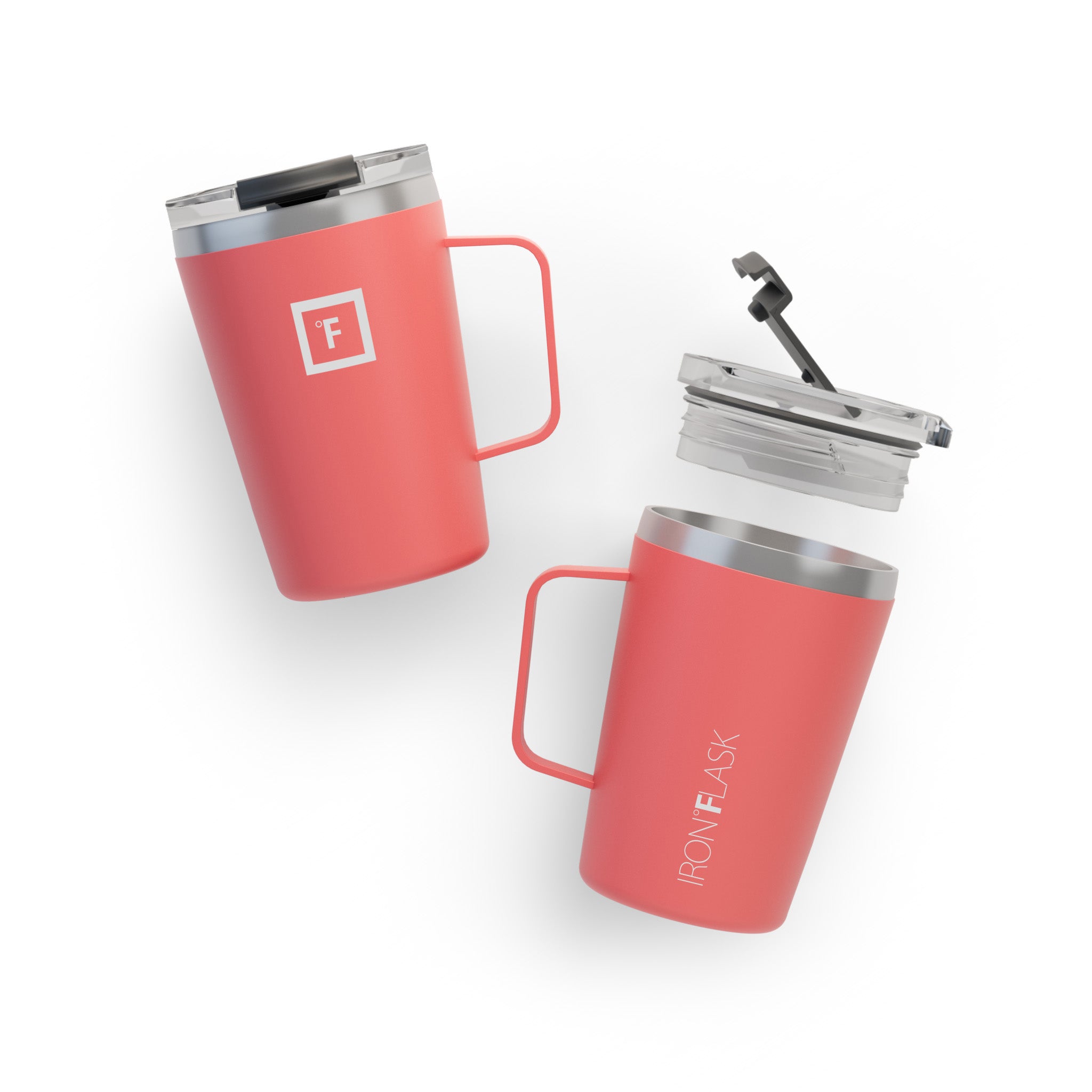 12 Oz Non-Slip Grip Coffee Mug - Insulated Travel Mug for Hot & Cold Drinks - Perfect for Office, Commute, Camping & Outdoor Activities