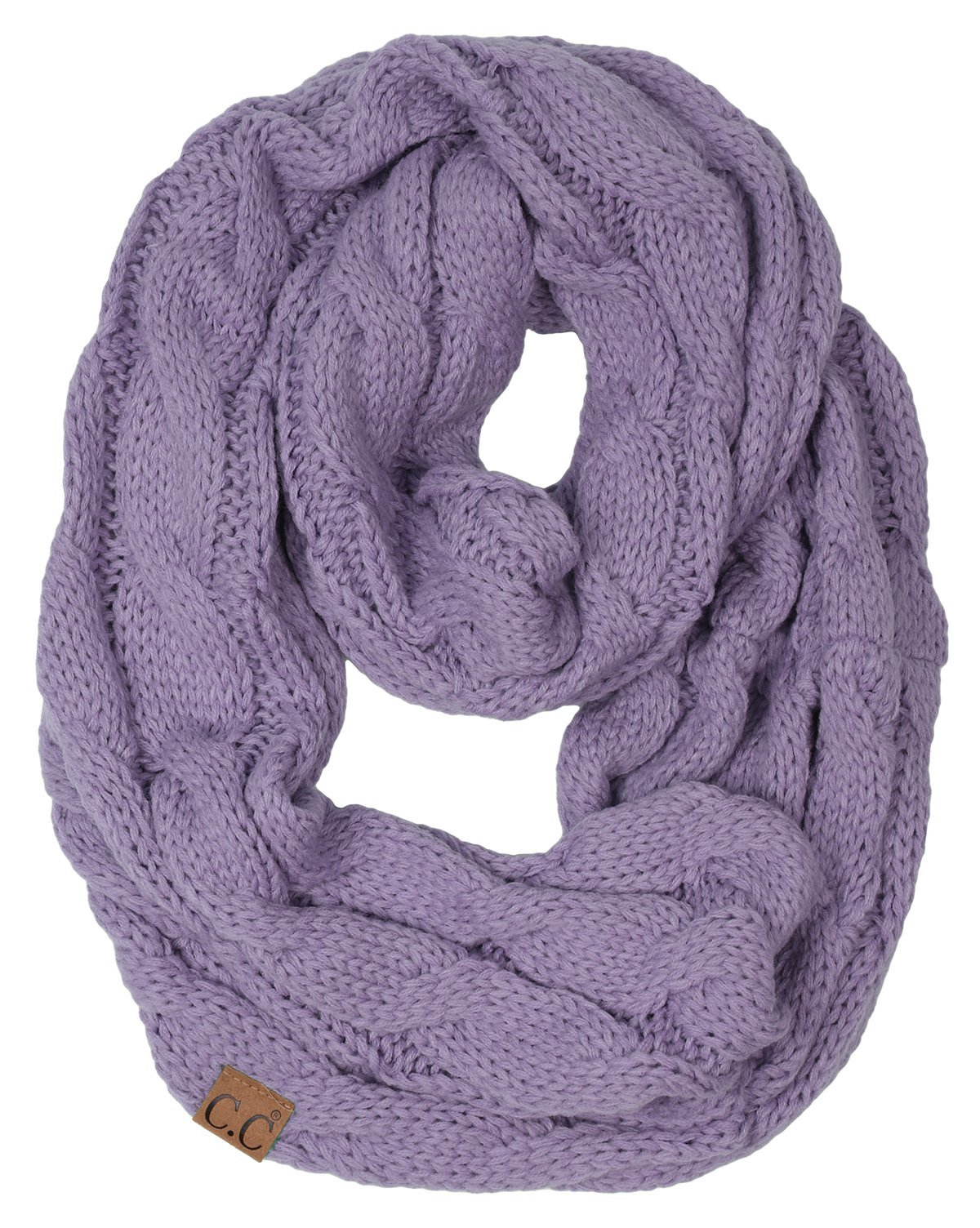 Funky Junque Matching 3-Piece Winter Set - Oversized Beanie, Texting Gloves & Scarf in Violet | Cozy Outfit for Women, Cold Weather Accessories, Gift Idea for Her | Perfect for Snow Days, Outdoor Activities & Fashion Statement