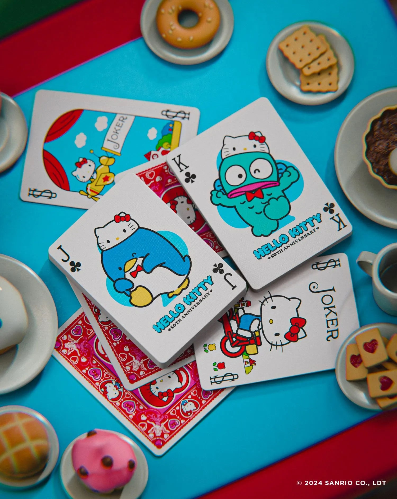 Hello Kitty 50th Anniversary Bicycle Playing Cards - Collectible Deck for Games, Magic Tricks & Gift Giving