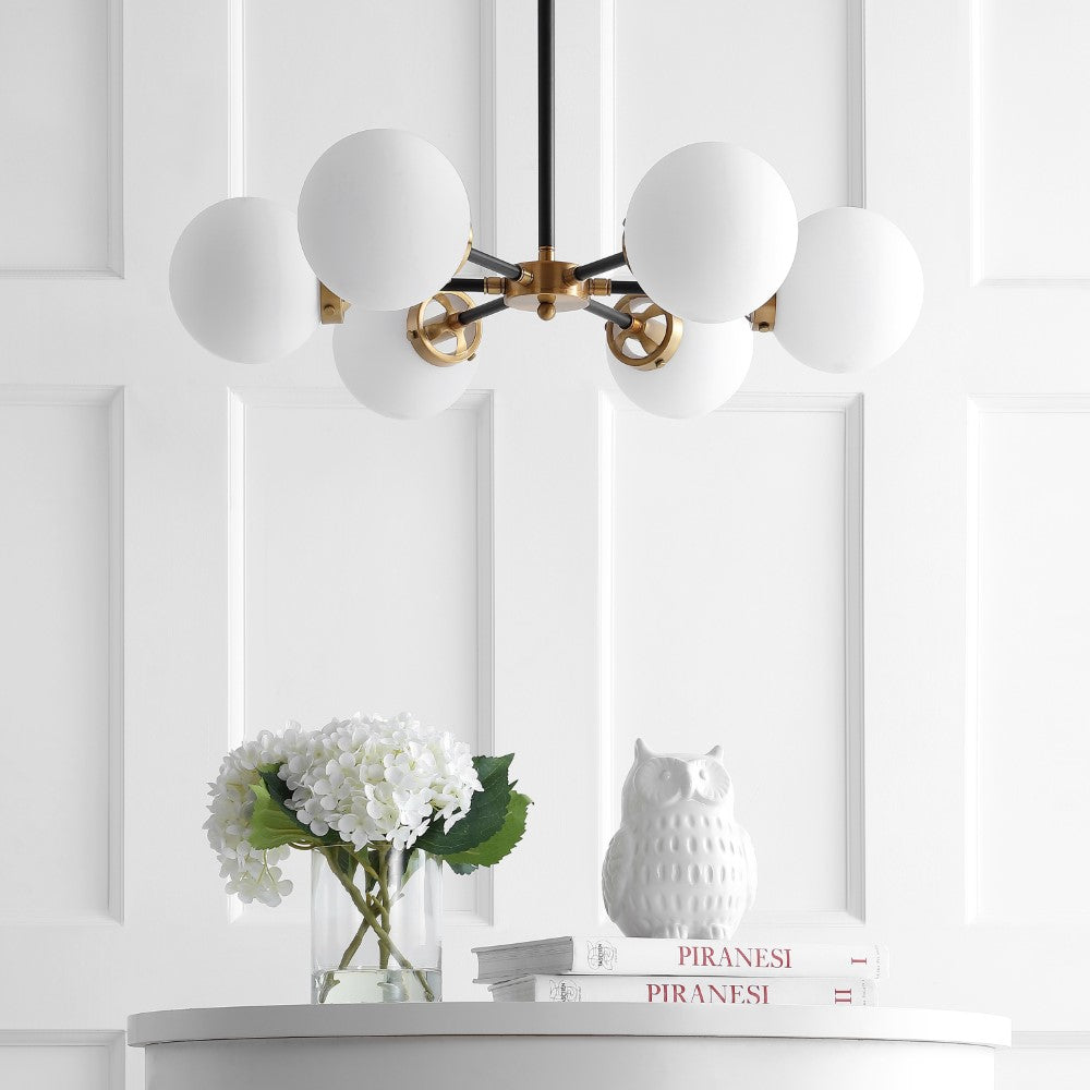 Stylish Caleb 28 Brass Cluster Pendant Light - Vintage Industrial Ceiling Fixture for Dining Room, Living Room & Bedroom