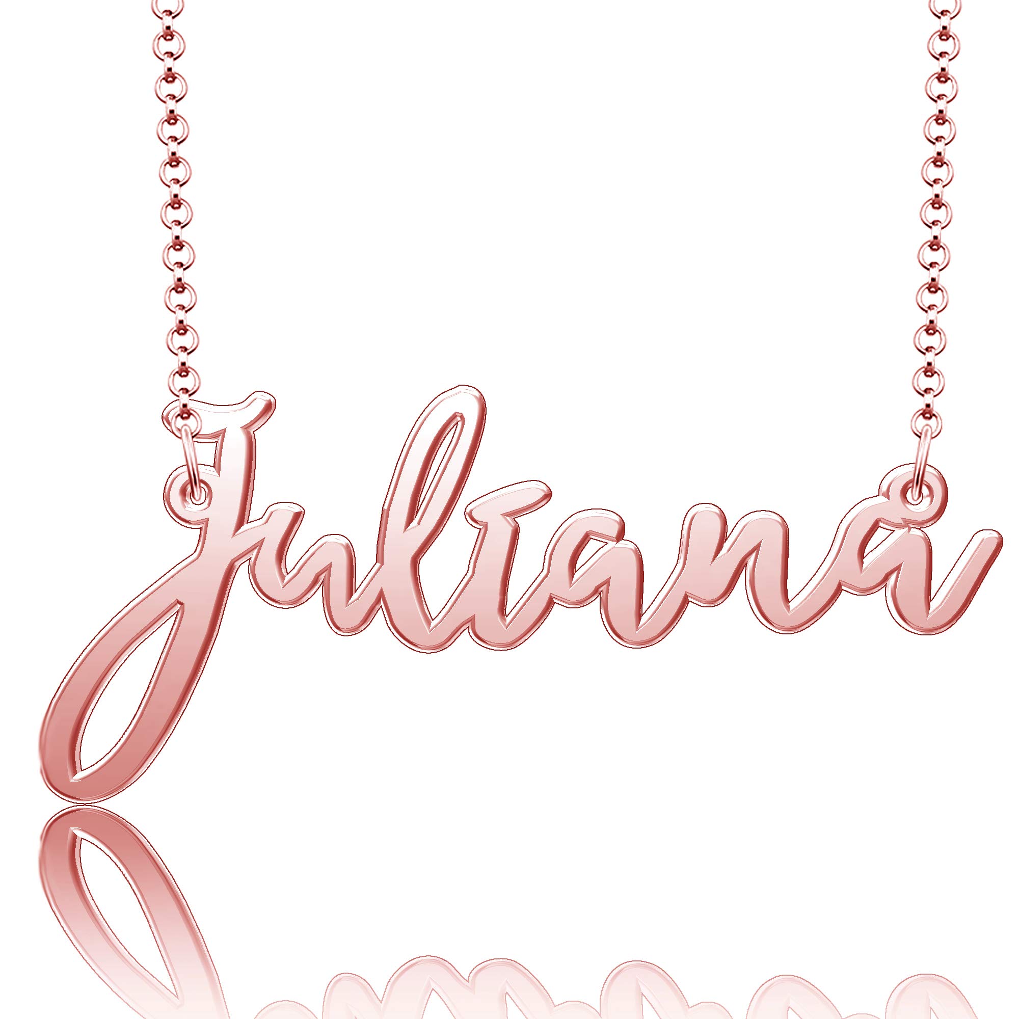 Personalized 925 Sterling Silver Name Necklace - Custom Engraved Mom Gift for Mother's Day, Birthday, Anniversary | Elegant Jewelry for Women, Perfect for Everyday Wear & Special Occasions