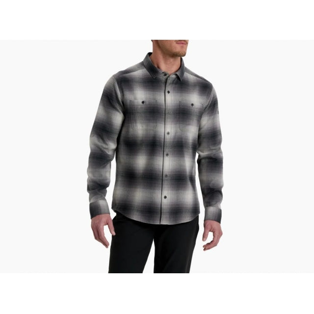 Men's Flannel Long Sleeve Shirt - Soft Plaid Button Down for Casual Wear & Outdoor Activities