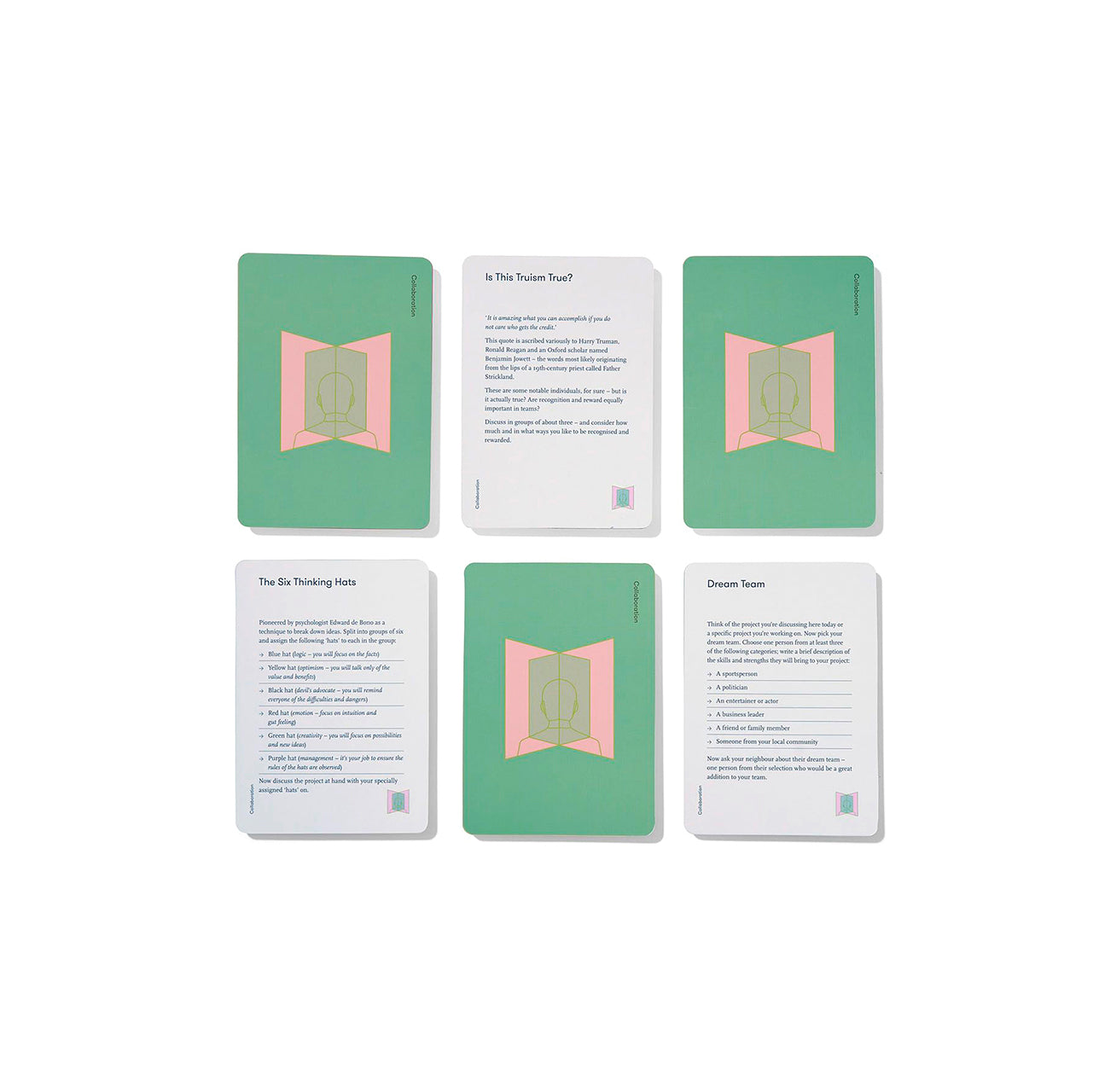 Premium Collaboration Card Set - 50 Blank Cards for Teamwork & Brainstorming - Perfect for Office Meetings, Workshops & Creative Sessions