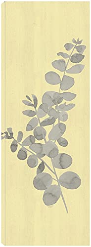 Natural Inspiration Eucalyptus vertical gray & yellow I