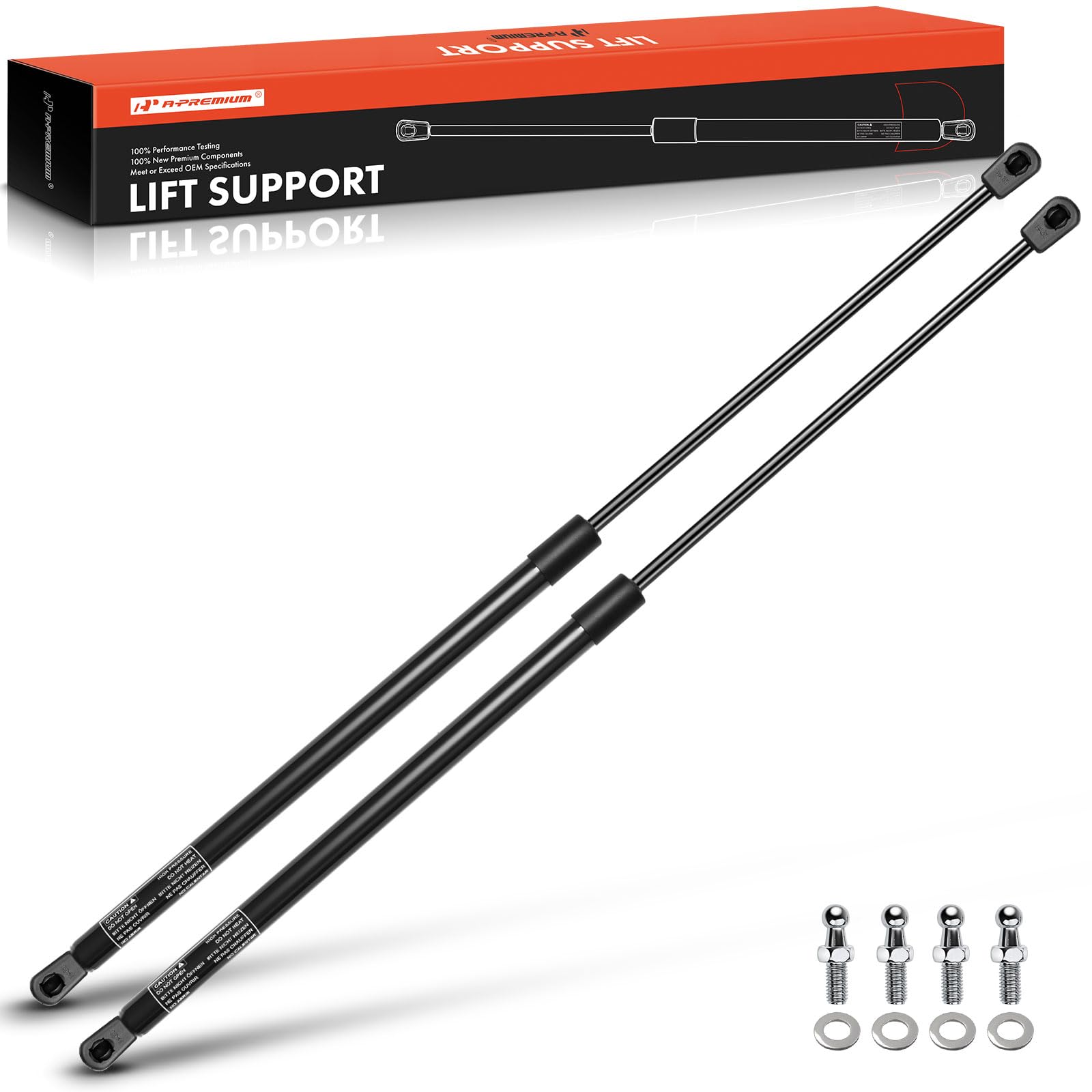 Premium 26.34 Inch 150lb Gas Spring Lift Supports - Heavy Duty Replacement Struts for Toolbox, Cabinets, Sliding Windows, Storage Beds, Bench Lids & Basement Doors (2-PC Set) | Perfect for Automotive, RV, Marine & Home Storage Solutions