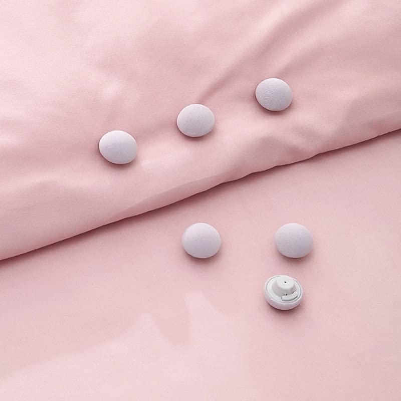 16-Piece Duvet Clip Set - Non-Slip Quilt Fixing Clips with Buttons | Secure Duvet Cover & Comforter | Perfect for Bedroom, Hotel, or Guest Room (Gray)