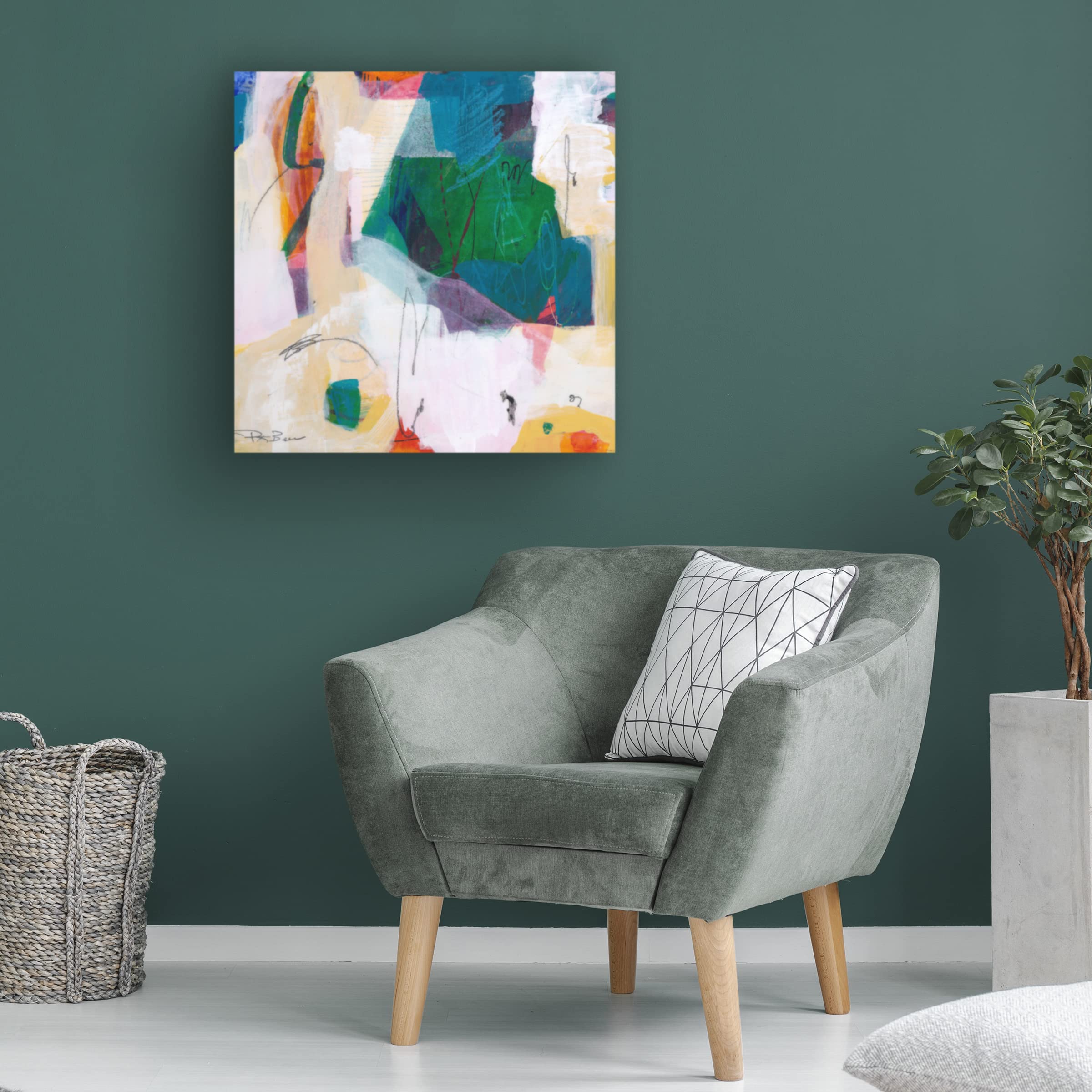 Pamela K Beer 'Oide 4' Canvas Wall Art Print - Modern Abstract Painting for Living Room, Bedroom & Office Decor | Trademark Fine Art Collection