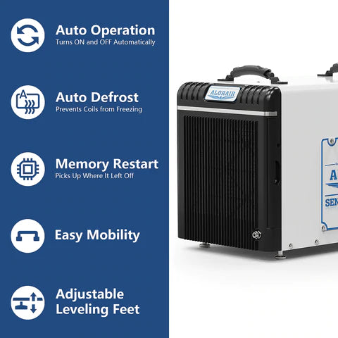 AlorAir Sentinel HDi90 Energy Star Certified Dehumidifier for Basement & Crawl Space - Built-in Condensate Pump - Perfect for Mold Prevention & Home Humidity Control