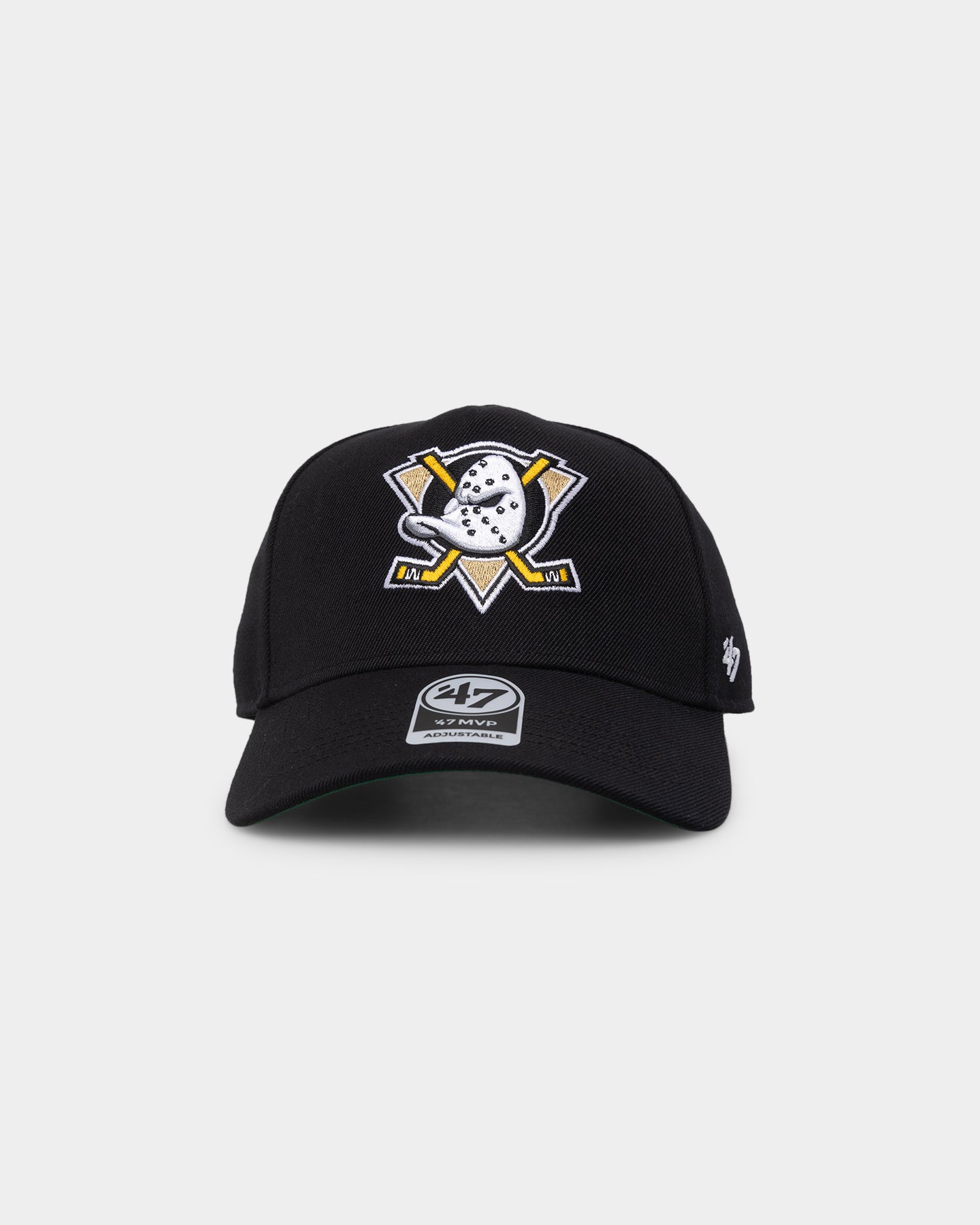 47 Brand Anaheim Ducks Replica MVP DT Snapback Hat - Black/Orange Official NHL Hockey Cap for Men & Women - Perfect for Games, Tailgating & Fan Collections