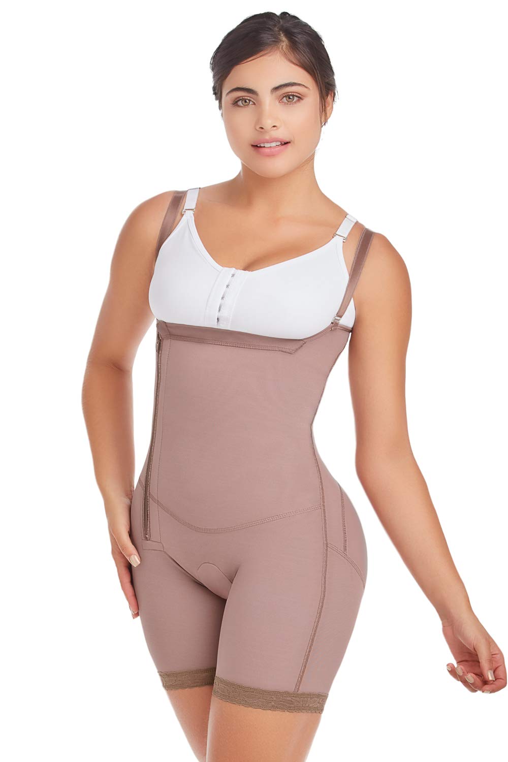 Fajas D'Prada Short Bust-Free Girdle with Buttocks Enhancement - Shapewear for Women, Tummy Control Body Shaper, Waist Trainer for Postpartum & Everyday Wear - Perfect for Workouts, Dresses & Special Occasions