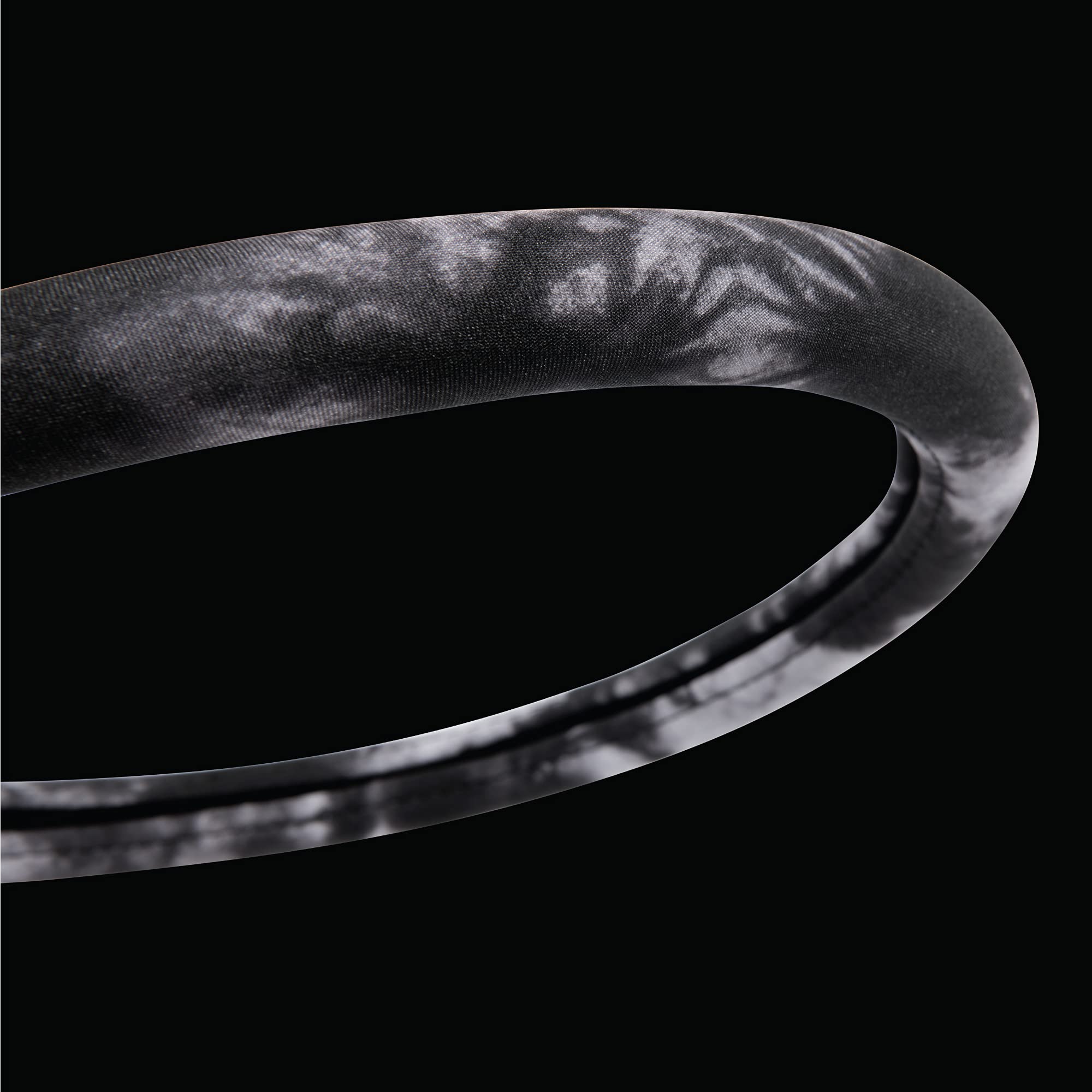 Universal Steering Wheel Cover - Non-Slip, Easy to Install for Cars, Trucks, Vans & SUVs - Black/Gray Tie Dye Design - Perfect for Road Trips, Commuting & Vehicle Protection