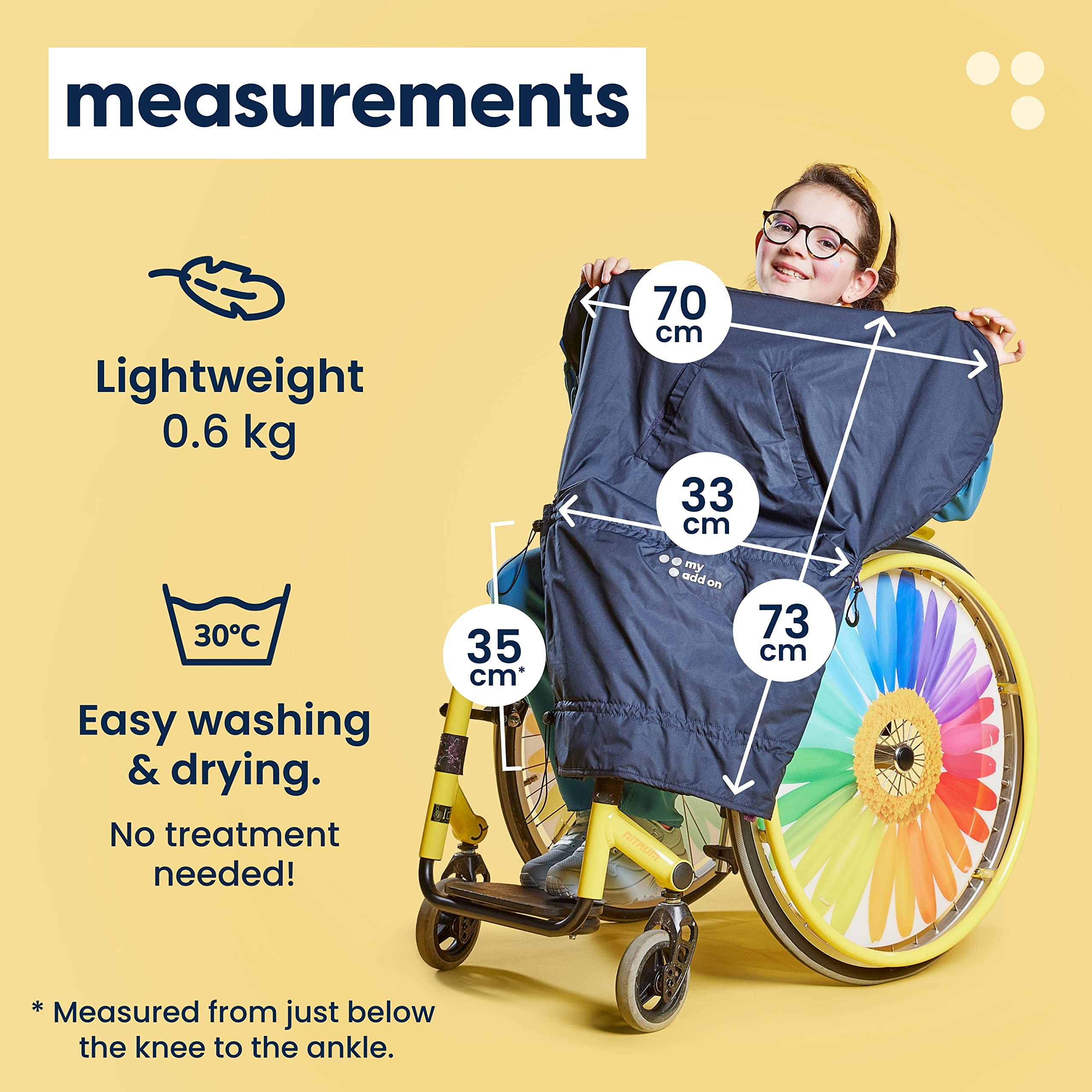 Premium Winter Wheelchair Blanket - Warm Fleece Lining, Windproof & Waterproof Rain Cover for Manual/Electric Wheelchairs & Mobility Scooters - Stay Cozy & Dry in Cold Weather (Indoor/Outdoor Use)