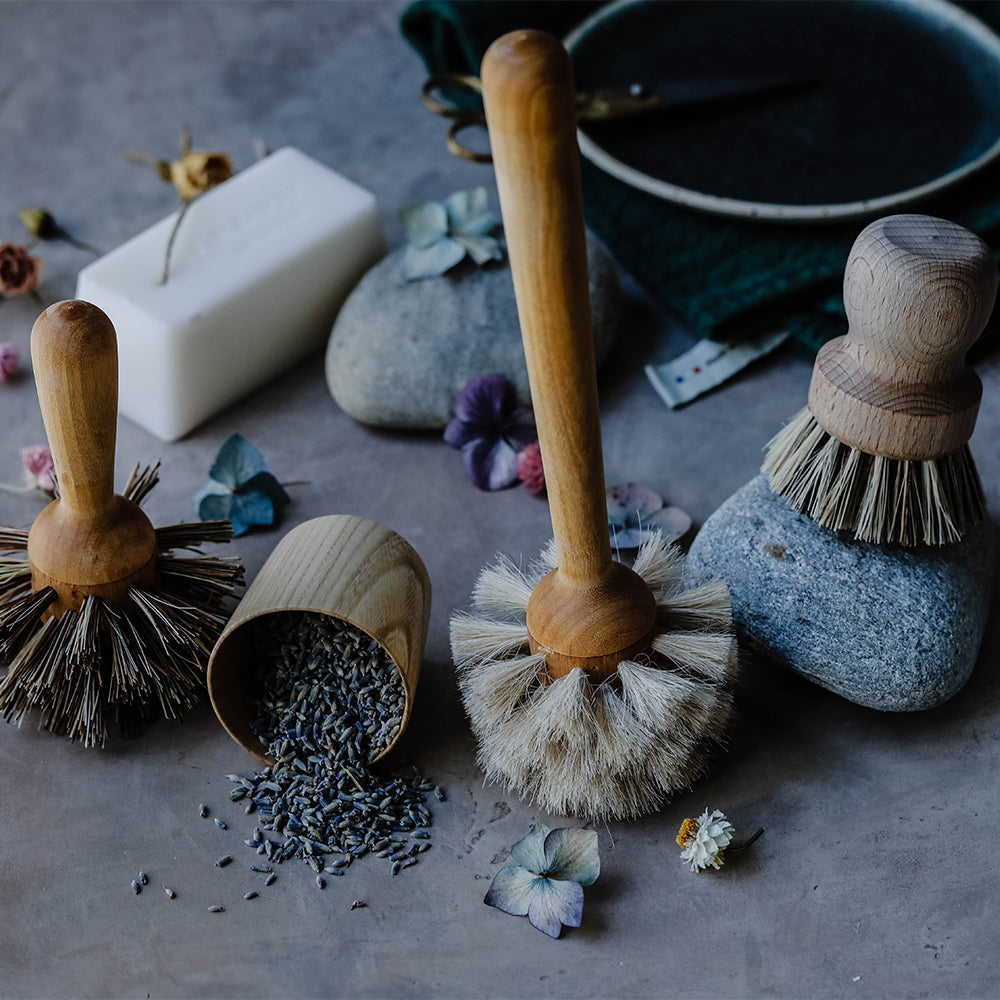 Premium Wooden Handle Glass Cleaning Brush - Durable Window & Mirror Scrubber for Sparkling Clean Surfaces at Home or Office
