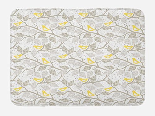 Grey Yellow and White