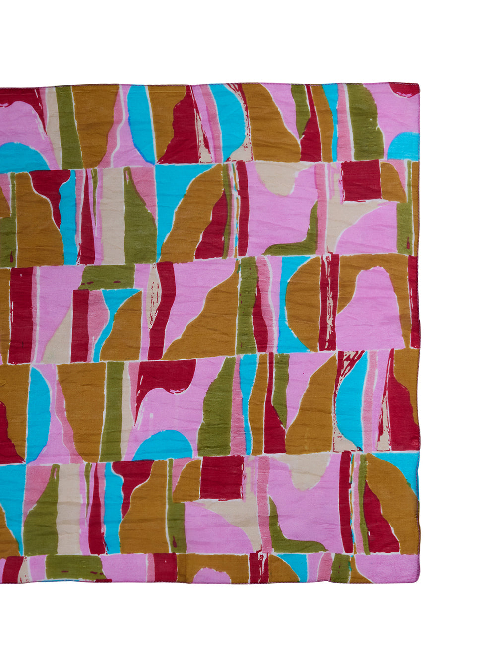 Elegant Abstract Silk Scarf for Women - Lightweight Fashion Accessory for Office, Party & Travel - Premium Soft Chiffon Shawl Wrap