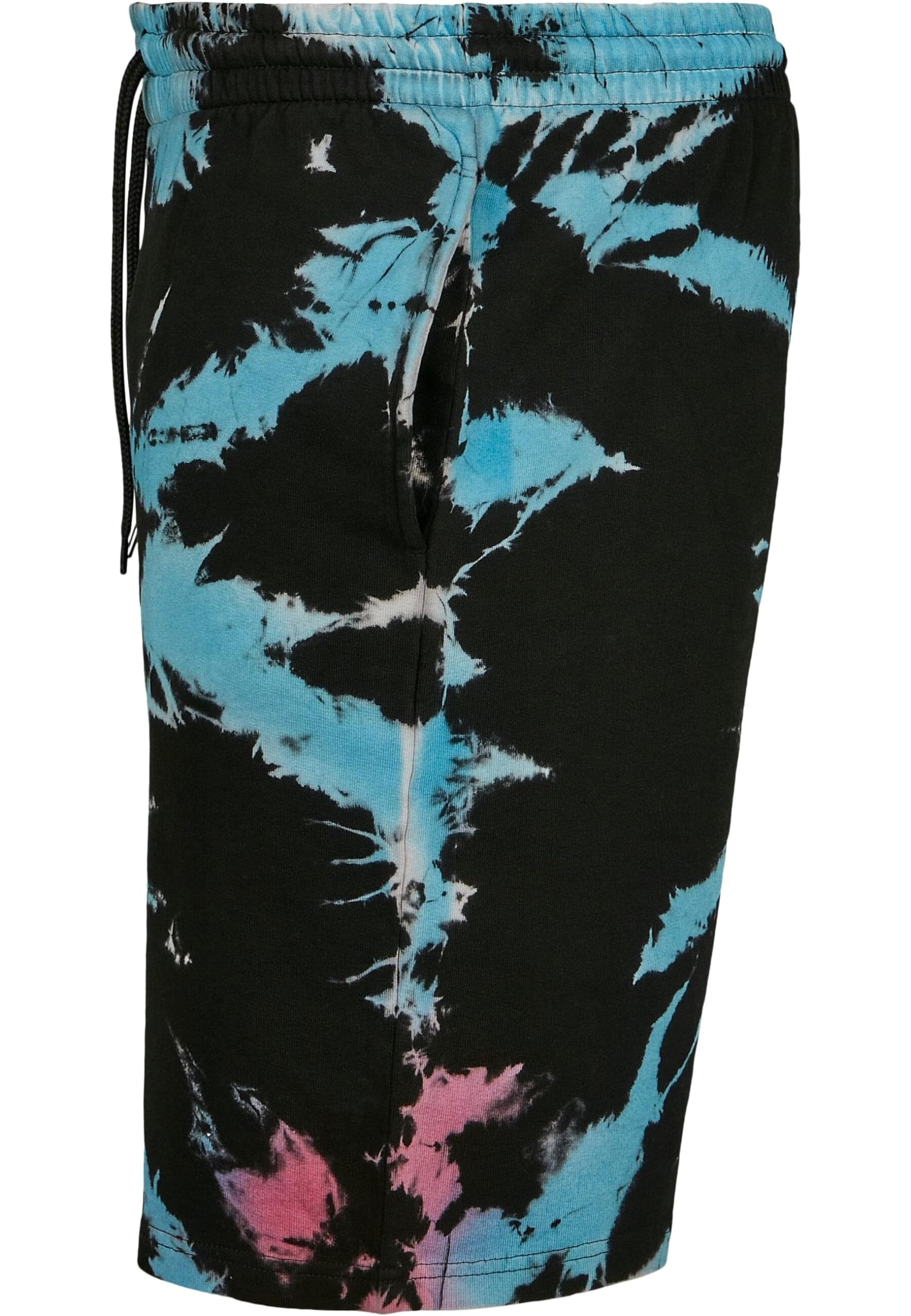 Urban Classics Tie Dye Sweat Shorts for Men - Comfortable Casual Athletic Shorts with Batik Design - Perfect for Gym, Lounge & Summer Outings