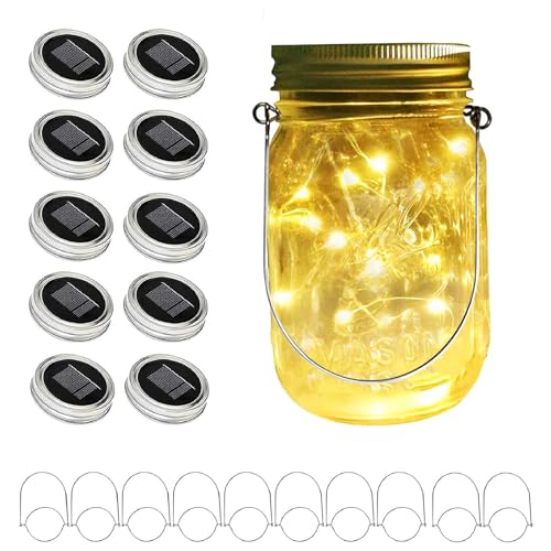 10 Pack Warm White Lids