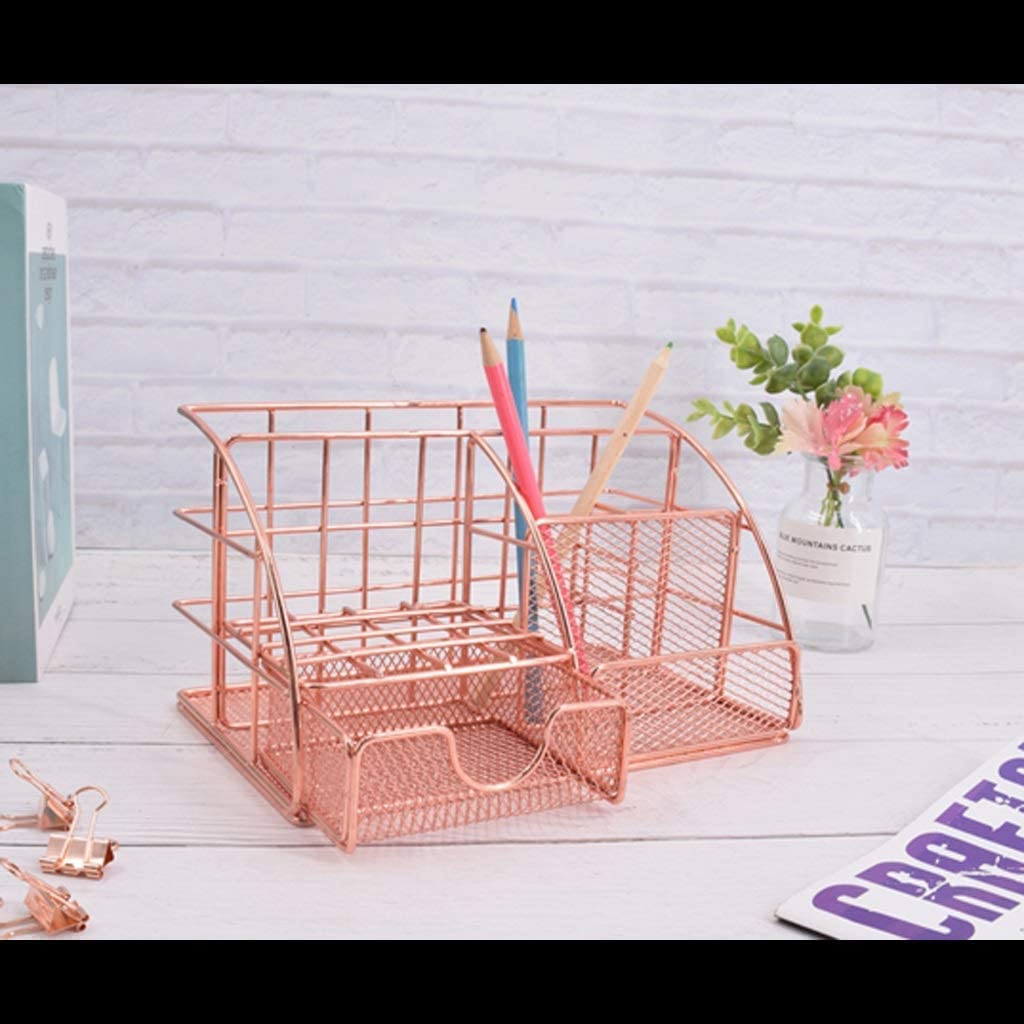 Multi-Functional Pen Holder & Office Organizer - Desktop Stationery Storage Rack for Pens, Documents & Letters - Perfect for Home Office, School & Workspace Organization